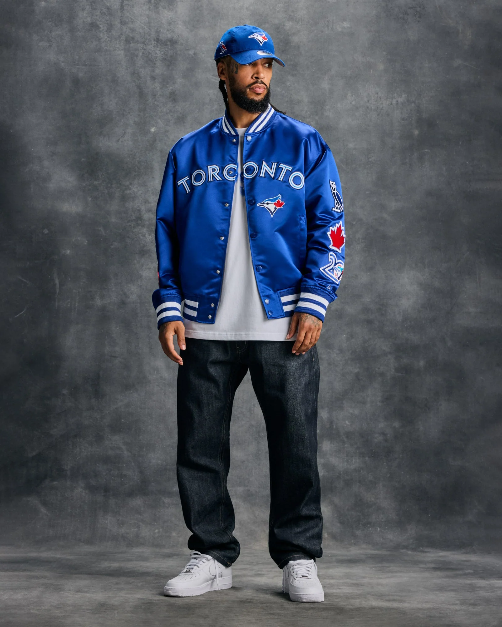 New Era MLB Toronto Blue Jays Varsity Jacket - Blue - Image 3