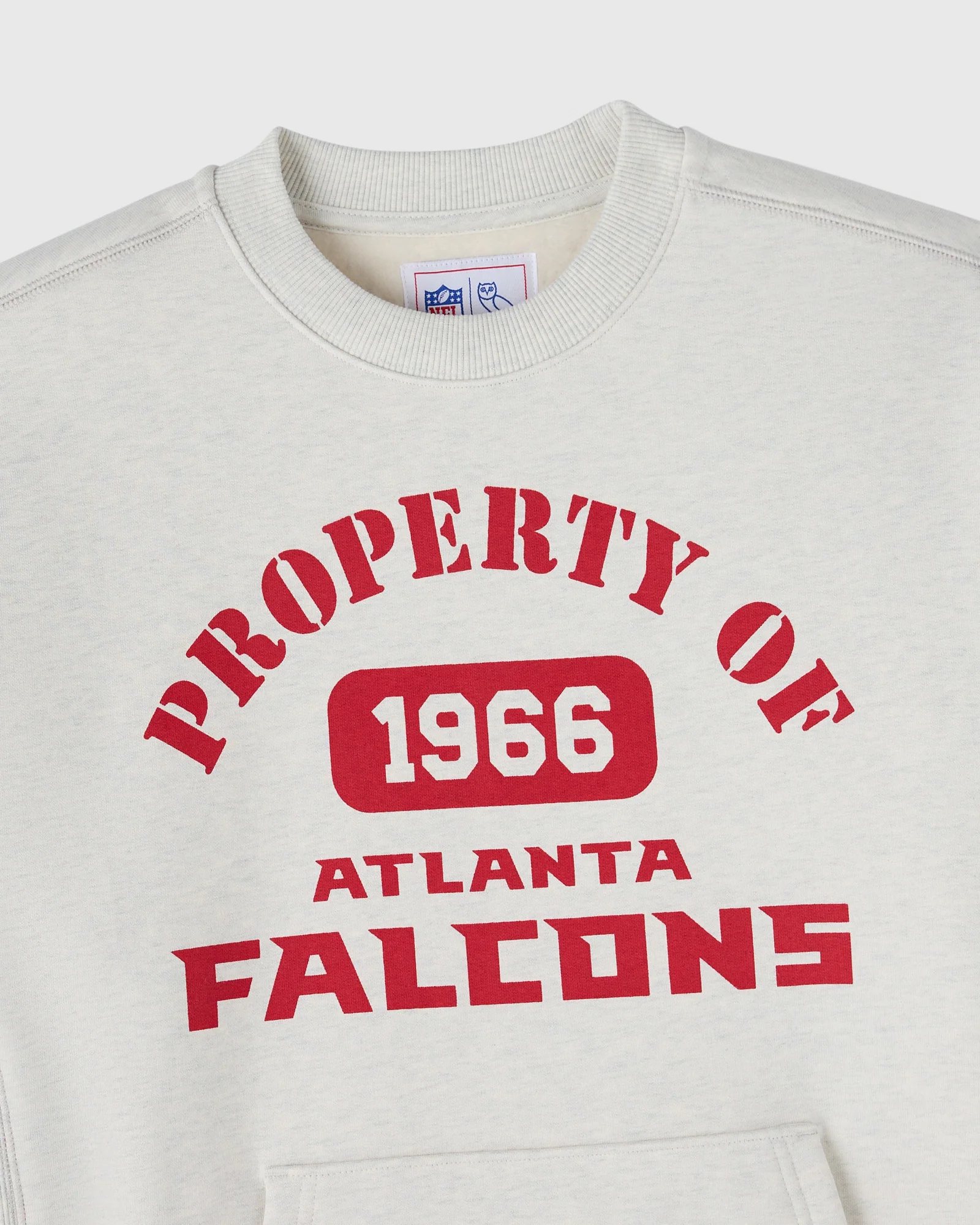 NFL Atlanta Falcons Crewneck - Ash Heather Grey - Image 3