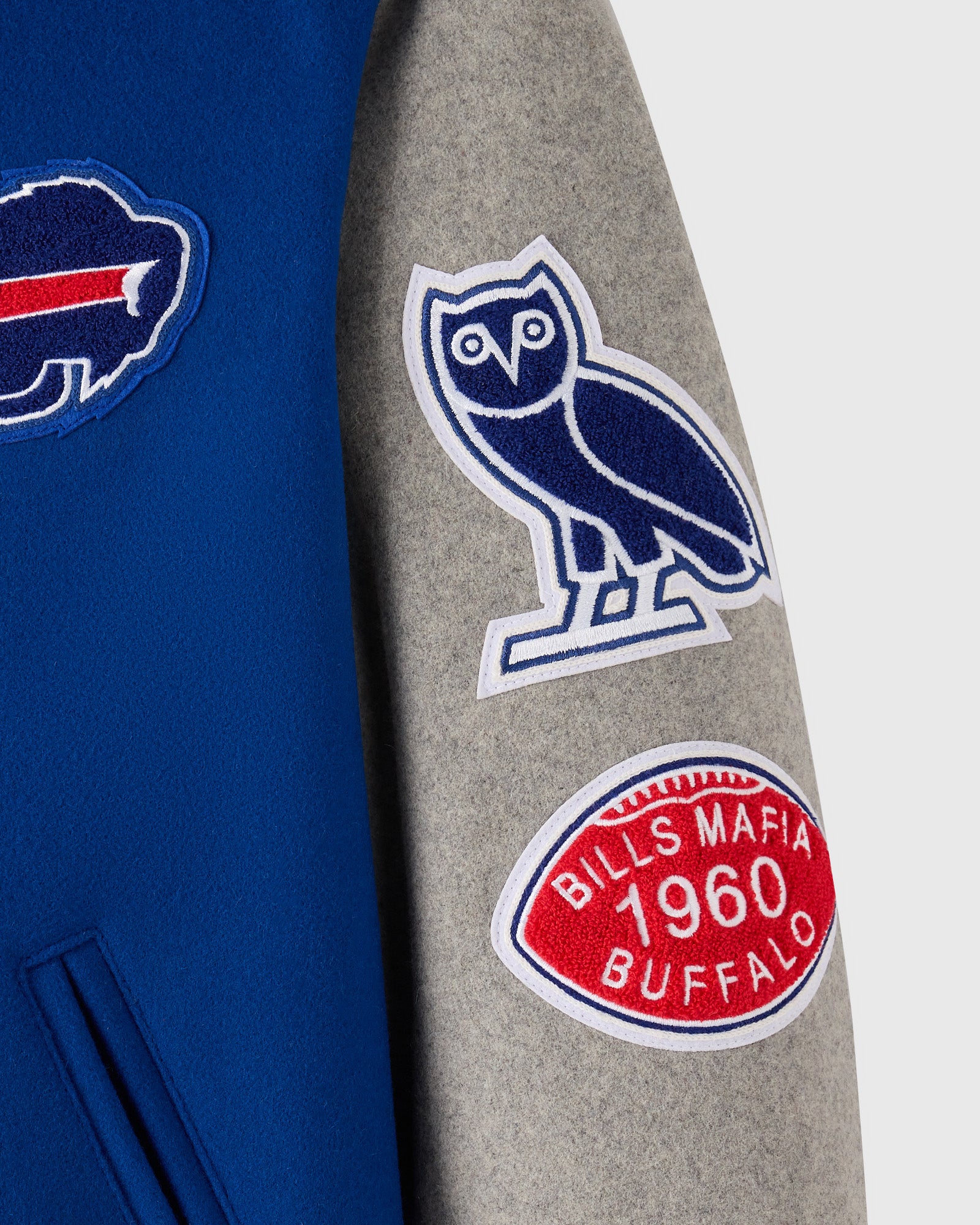 NFL Buffalo Bills Varsity Jacket - Blue - Image 5