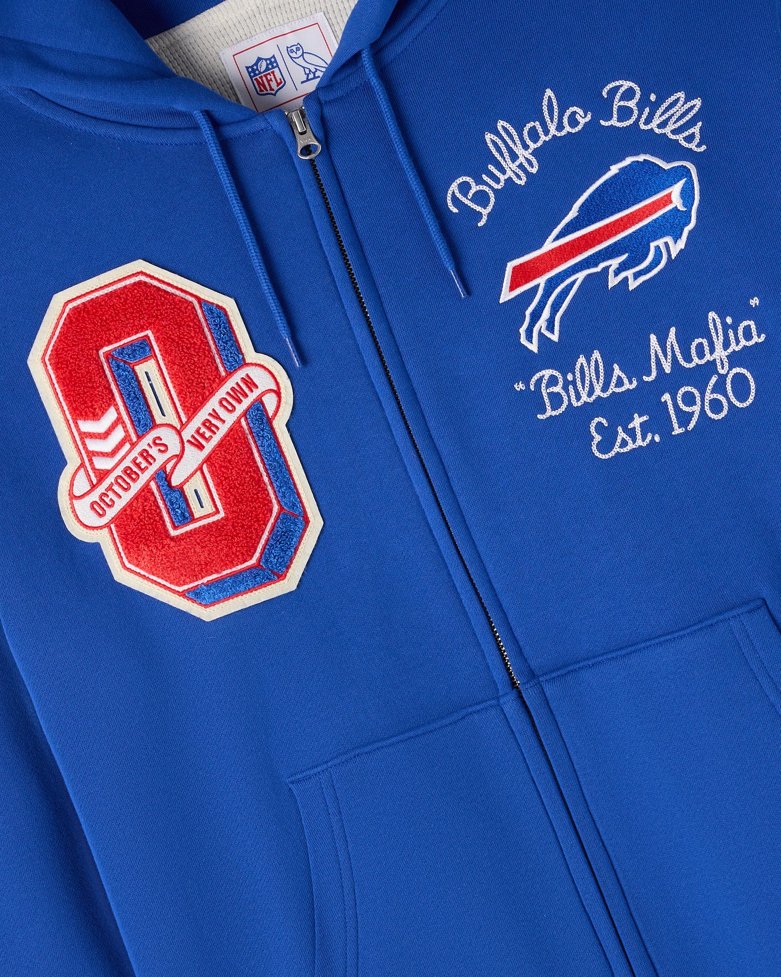 NFL Buffalo Bills Waffle Lined Hoodie - Blue - Image 3