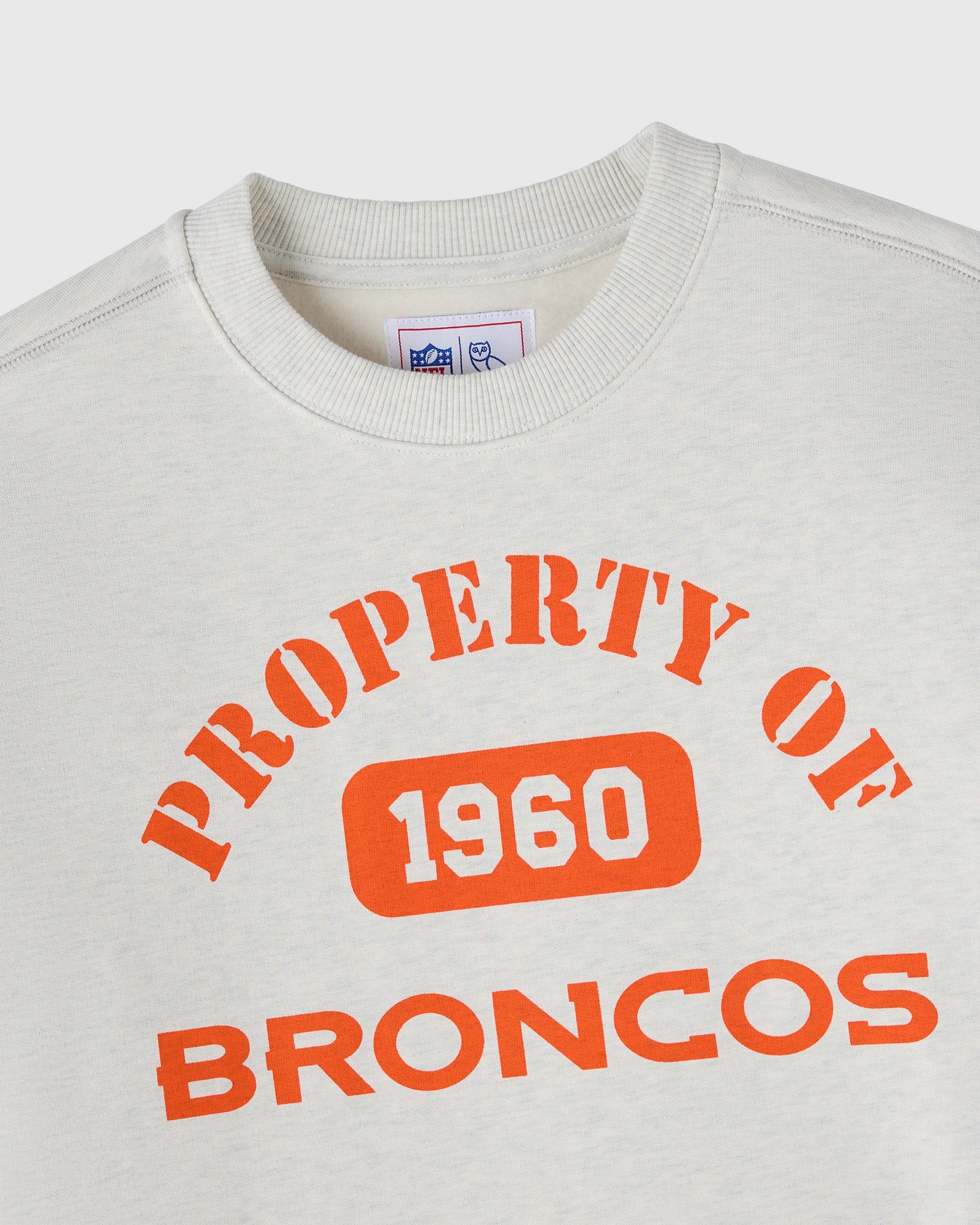 NFL Denver Broncos Crewneck - Ash Heather Grey - Image 3
