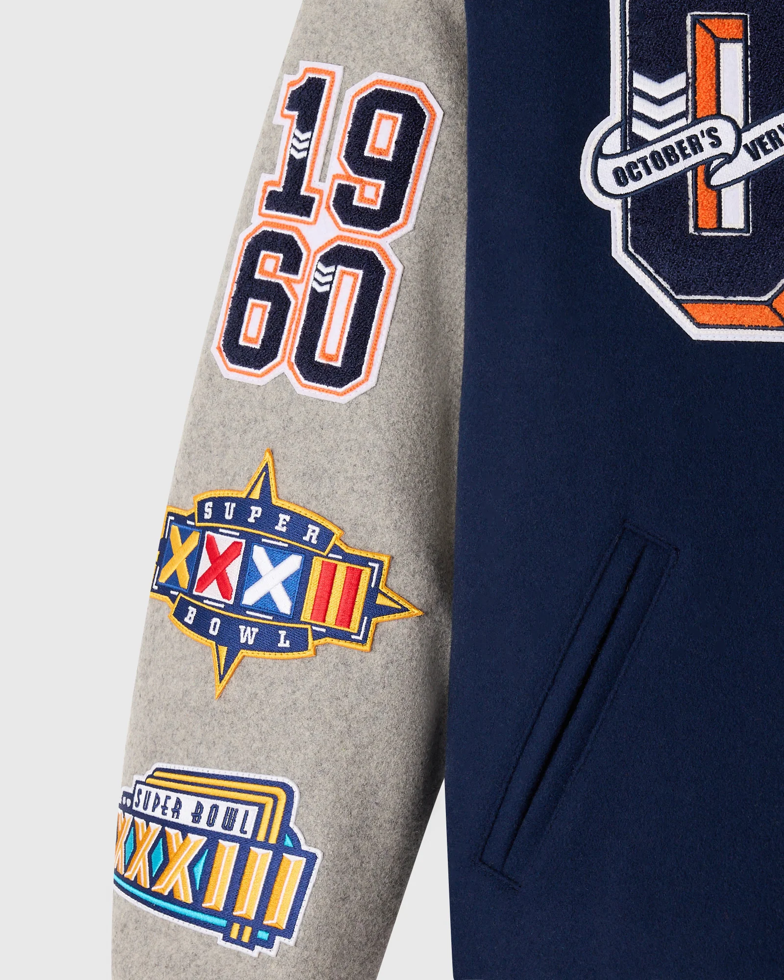 NFL Denver Broncos Varsity Jacket - Navy - Image 4