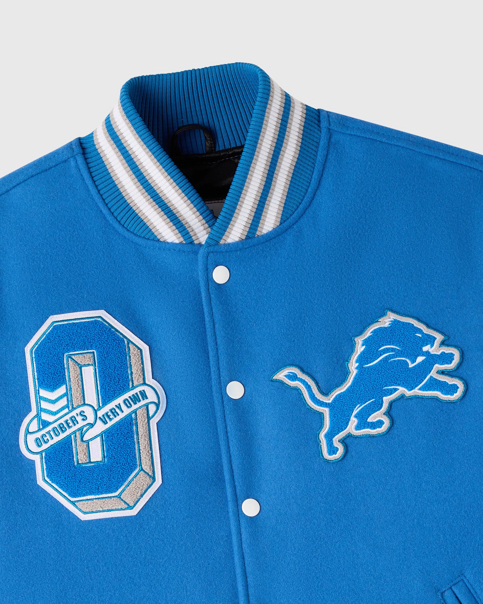 NFL Detroit Lions Varsity Jacket - Blue - Image 3