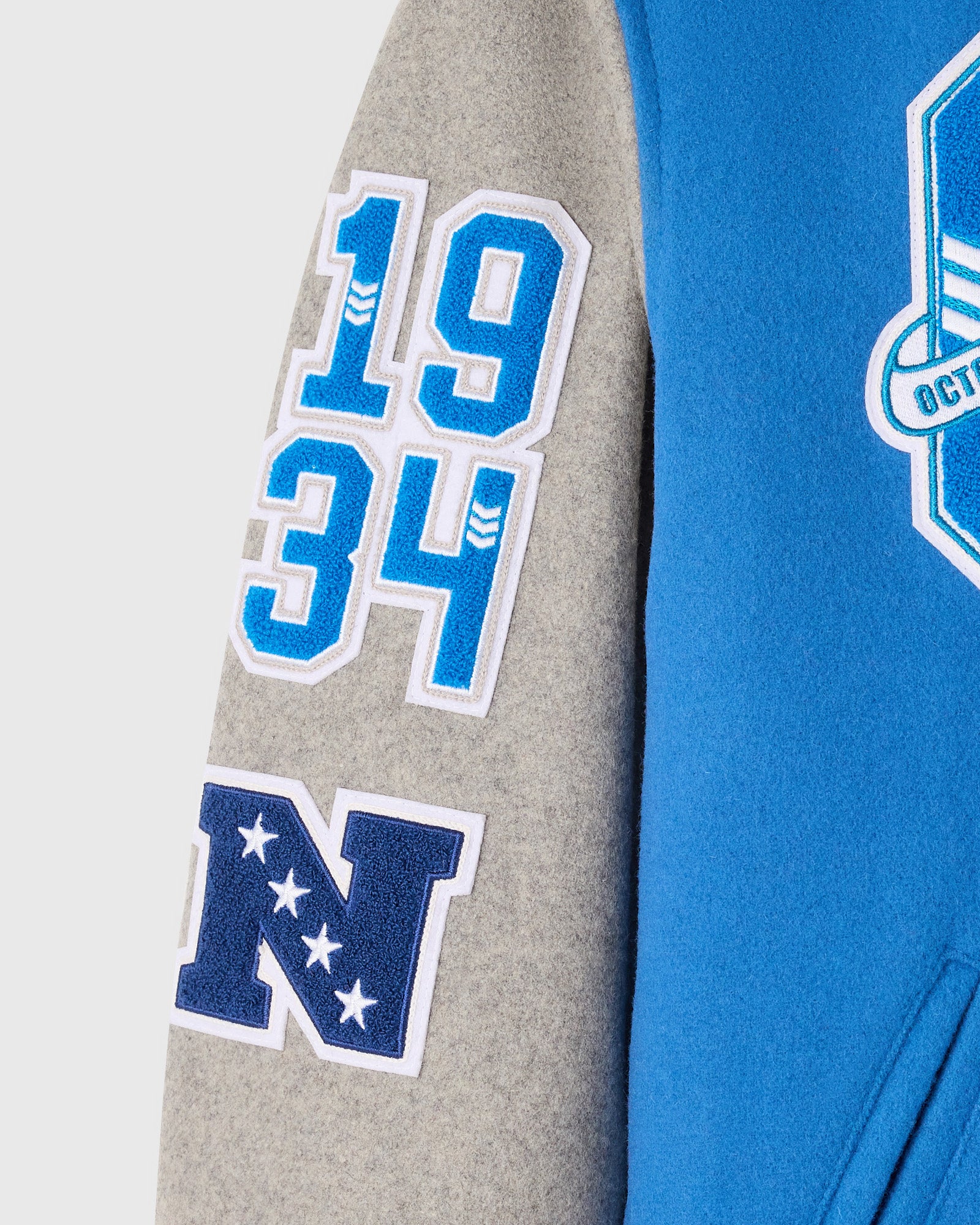 NFL Detroit Lions Varsity Jacket - Blue - Image 4