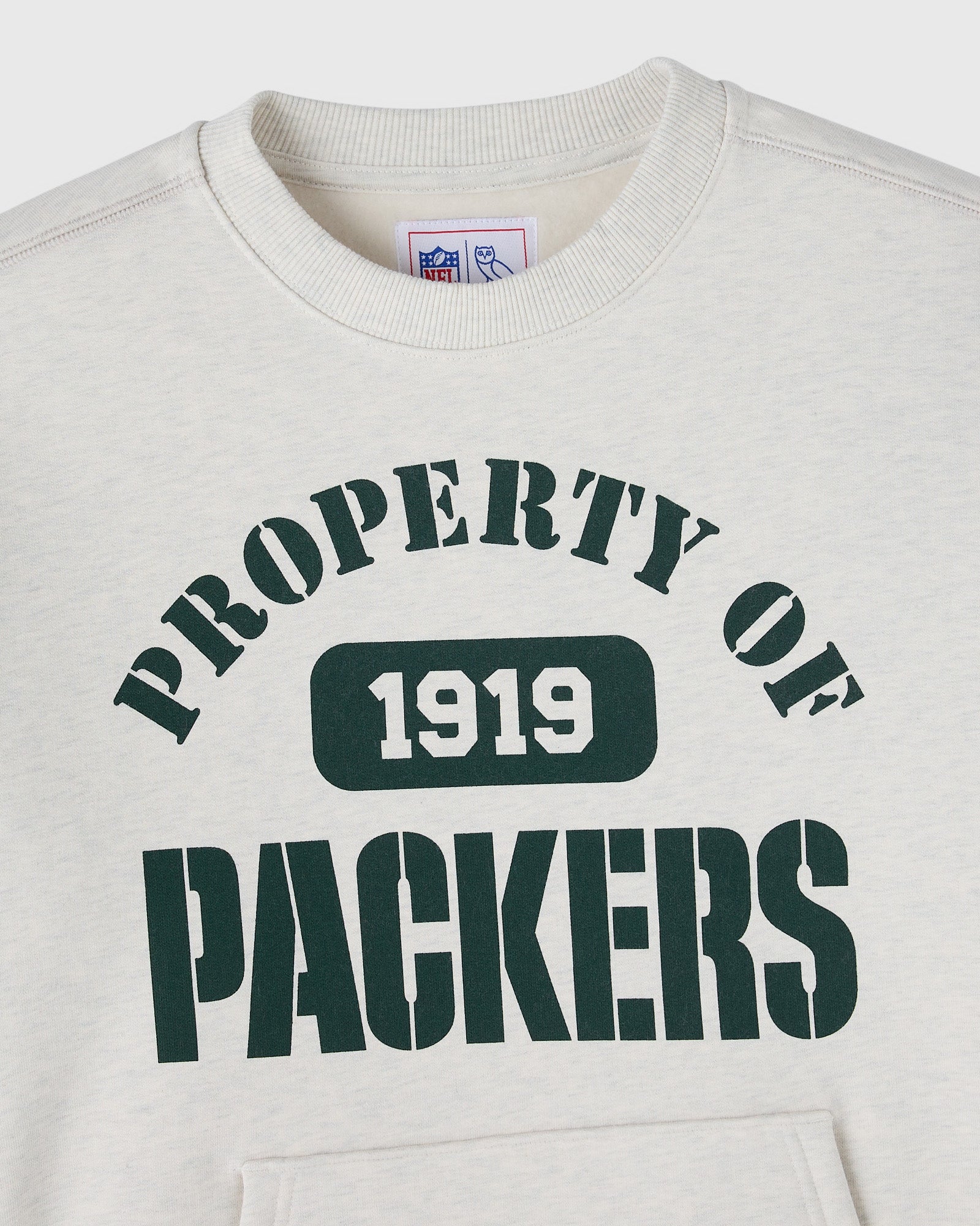 NFL Green Bay Packers Crewneck - Ash Heather Grey - Image 3