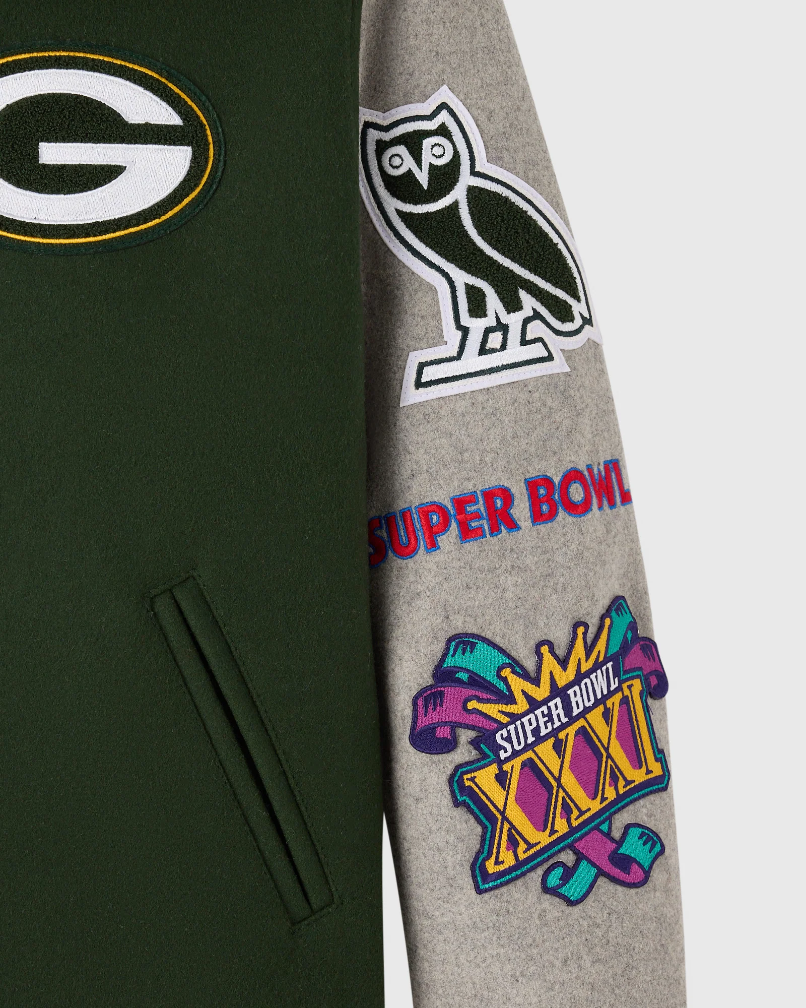 NFL Green Bay Packers Varsity Jacket - Green - Image 5