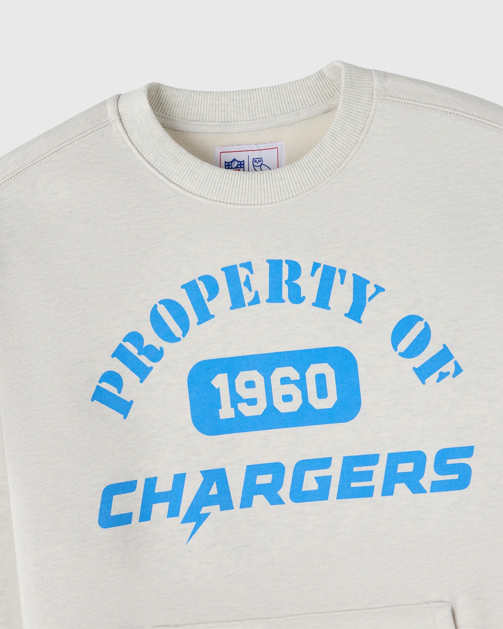 NFL Los Angeles Chargers Crewneck - Ash Heather Grey - Image 3