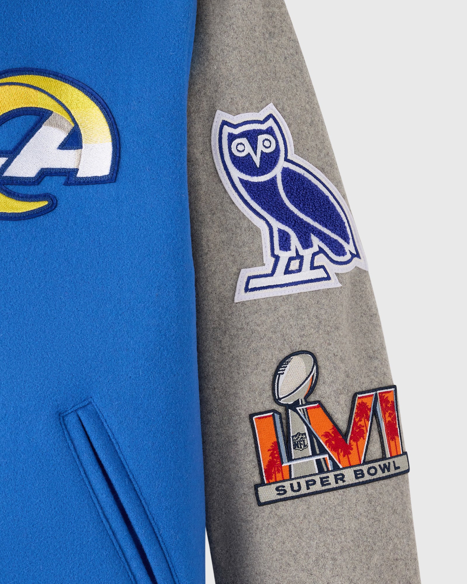 NFL Los Angeles Rams Varsity Jacket - Blue - Image 5