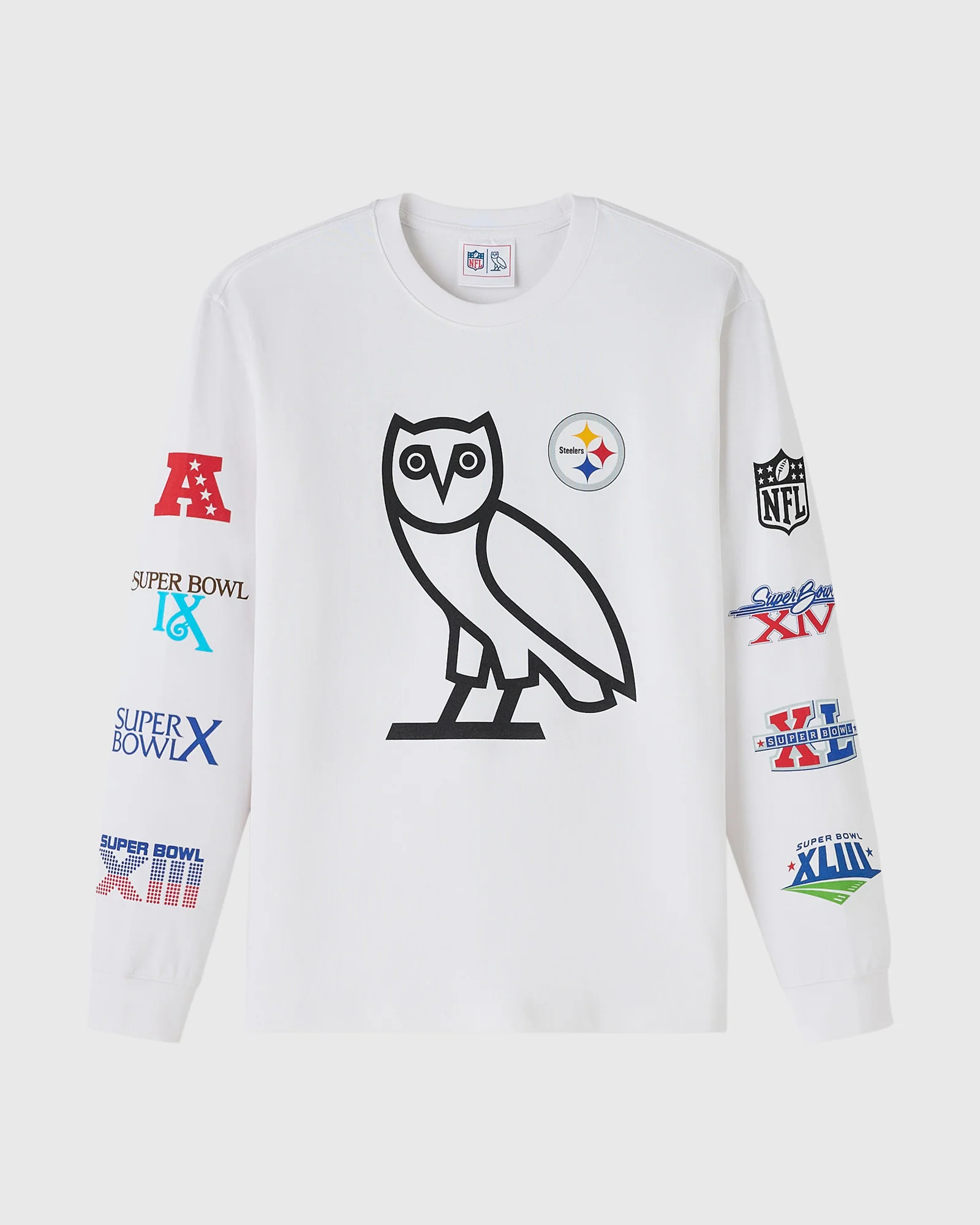 NFL Pittsburgh Steelers Long-Sleeve Tee - White