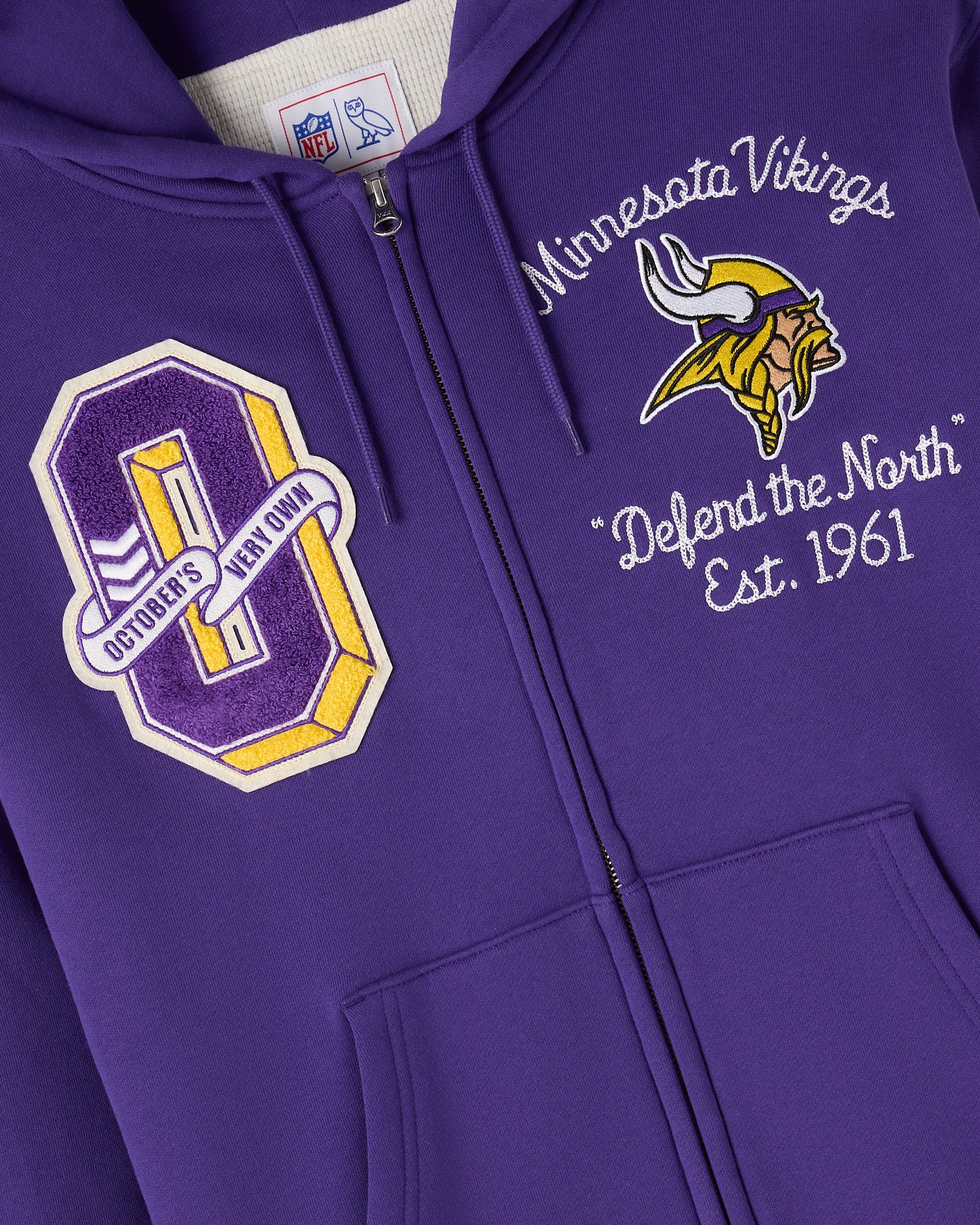 NFL Minnesota Vikings Waffle Lined Hoodie - Purple - Image 3