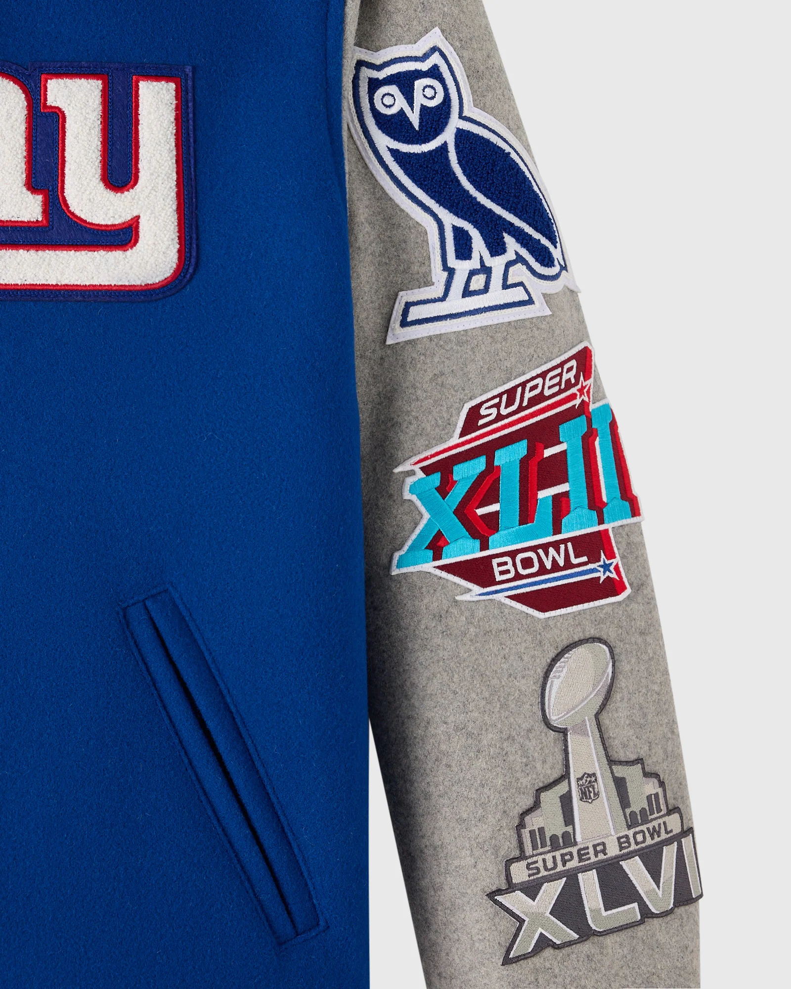 NFL New York Giants Varsity Jacket - Blue - Image 4