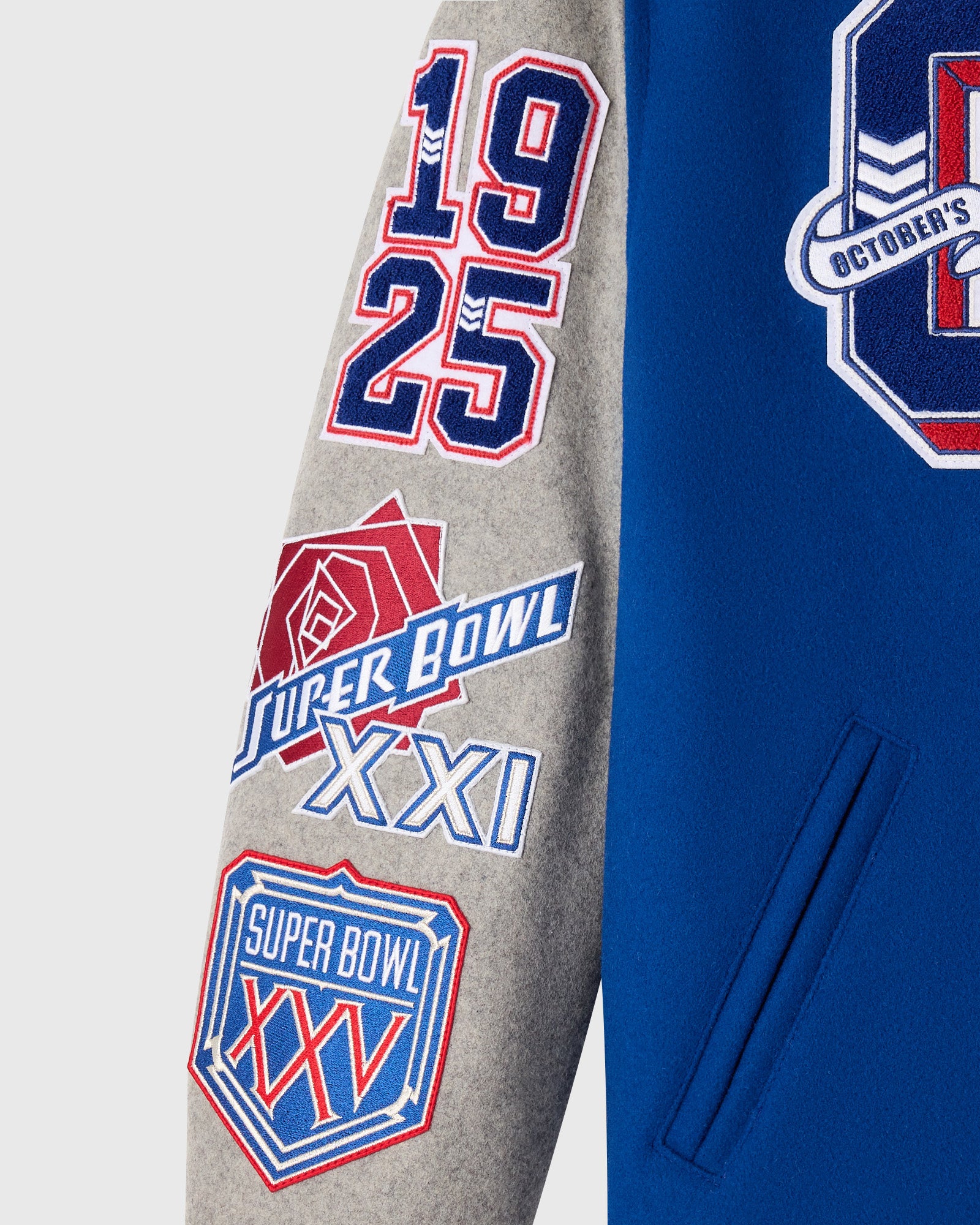 NFL New York Giants Varsity Jacket - Blue - Image 5