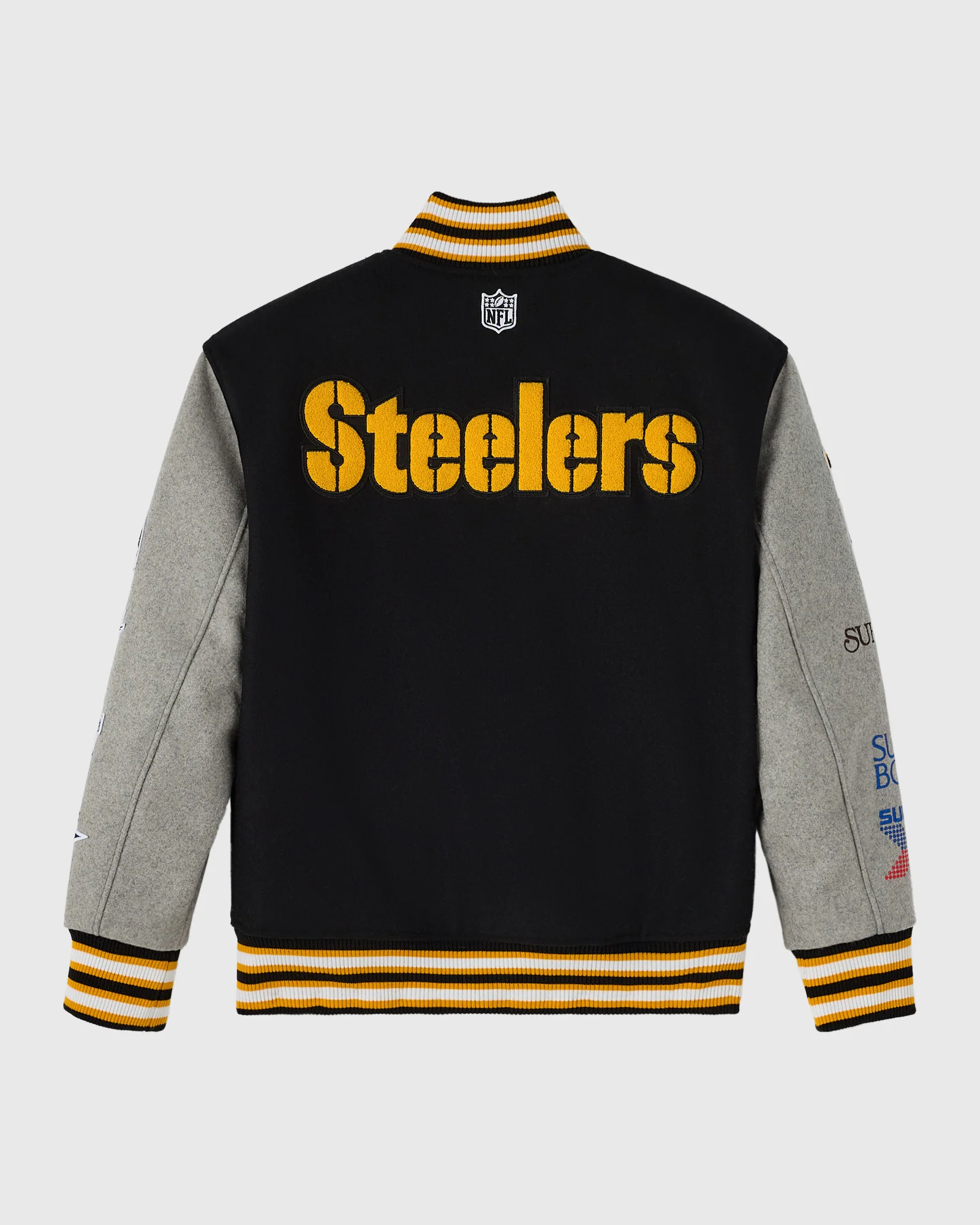 NFL Pittsburgh Steelers Varsity Jacket - Black - Image 2