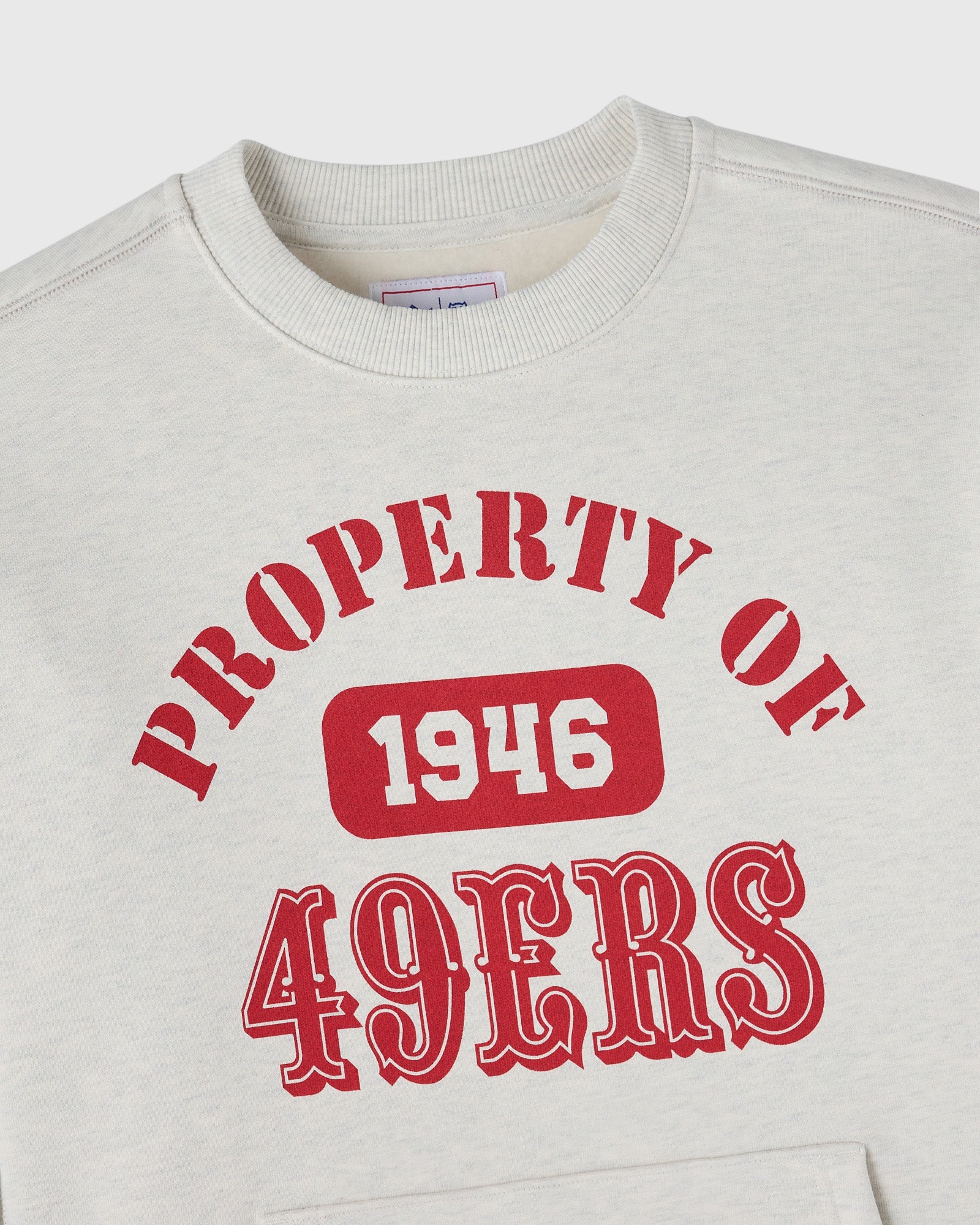 NFL San Francisco 49ers Crewneck - Ash Heather Grey - Image 3