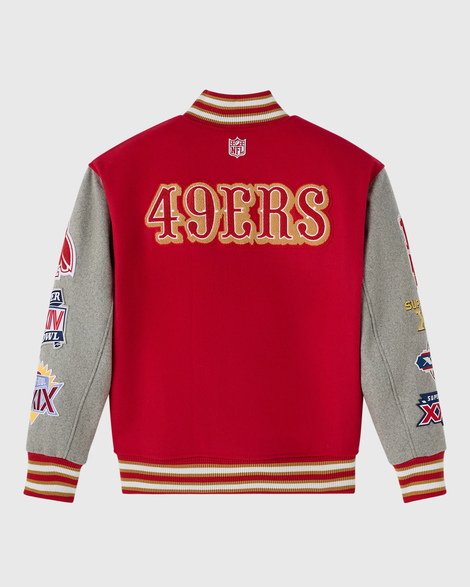 NFL San Francisco 49ers Varsity Jacket - Red - Image 2