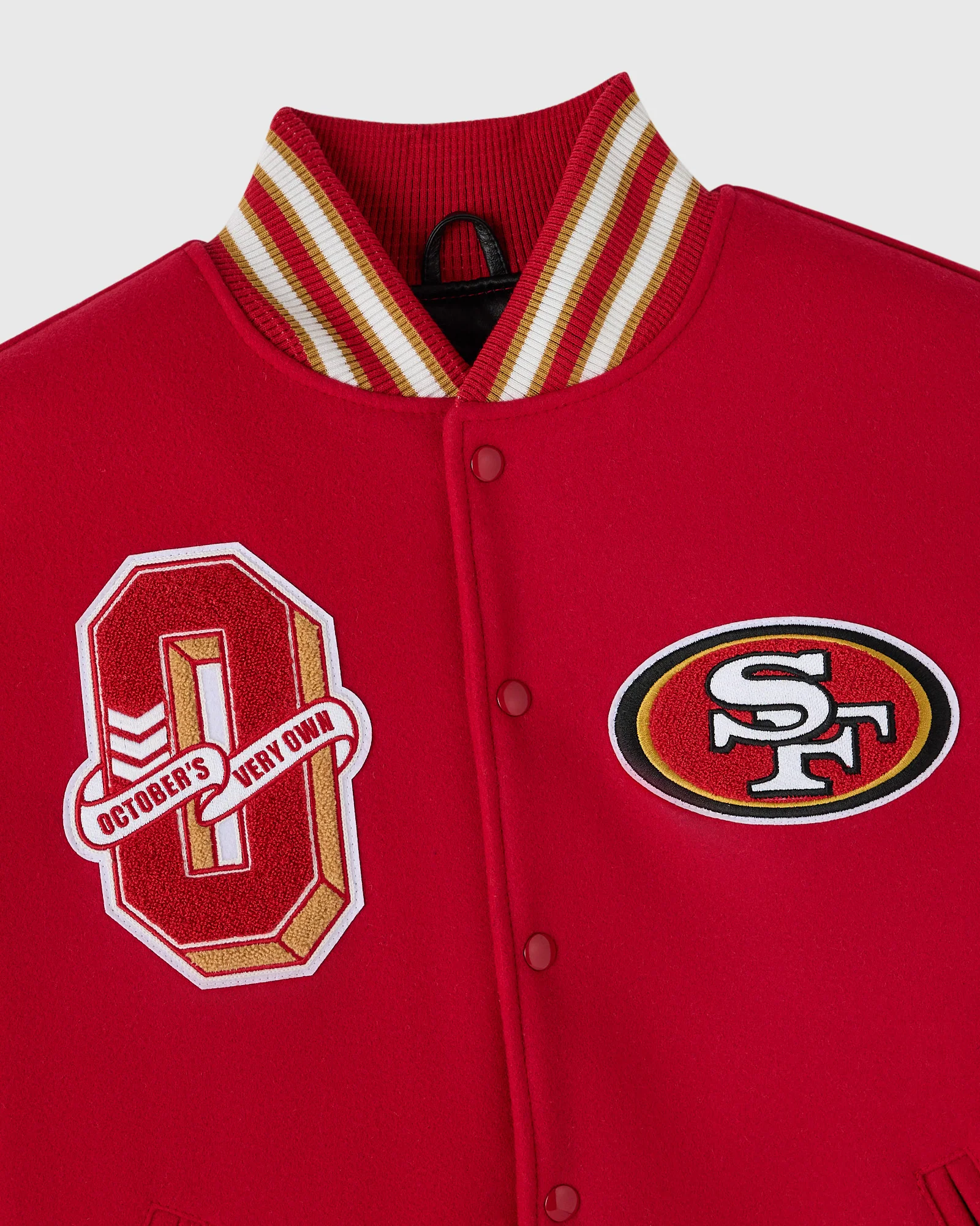 NFL San Francisco 49ers Varsity Jacket - Red - Image 3