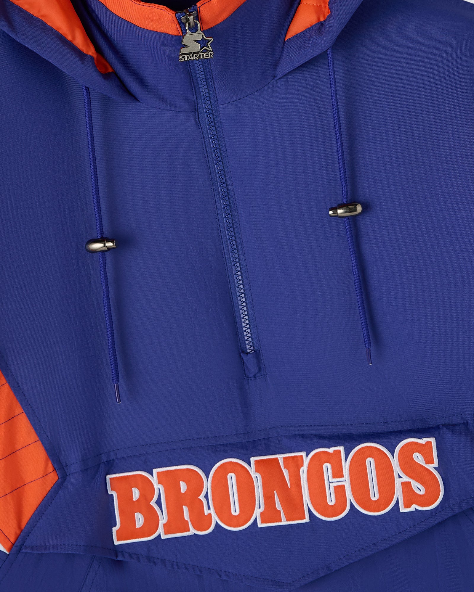 NFL STARTER Denver Broncos Pullover Jacket - Navy - Image 3