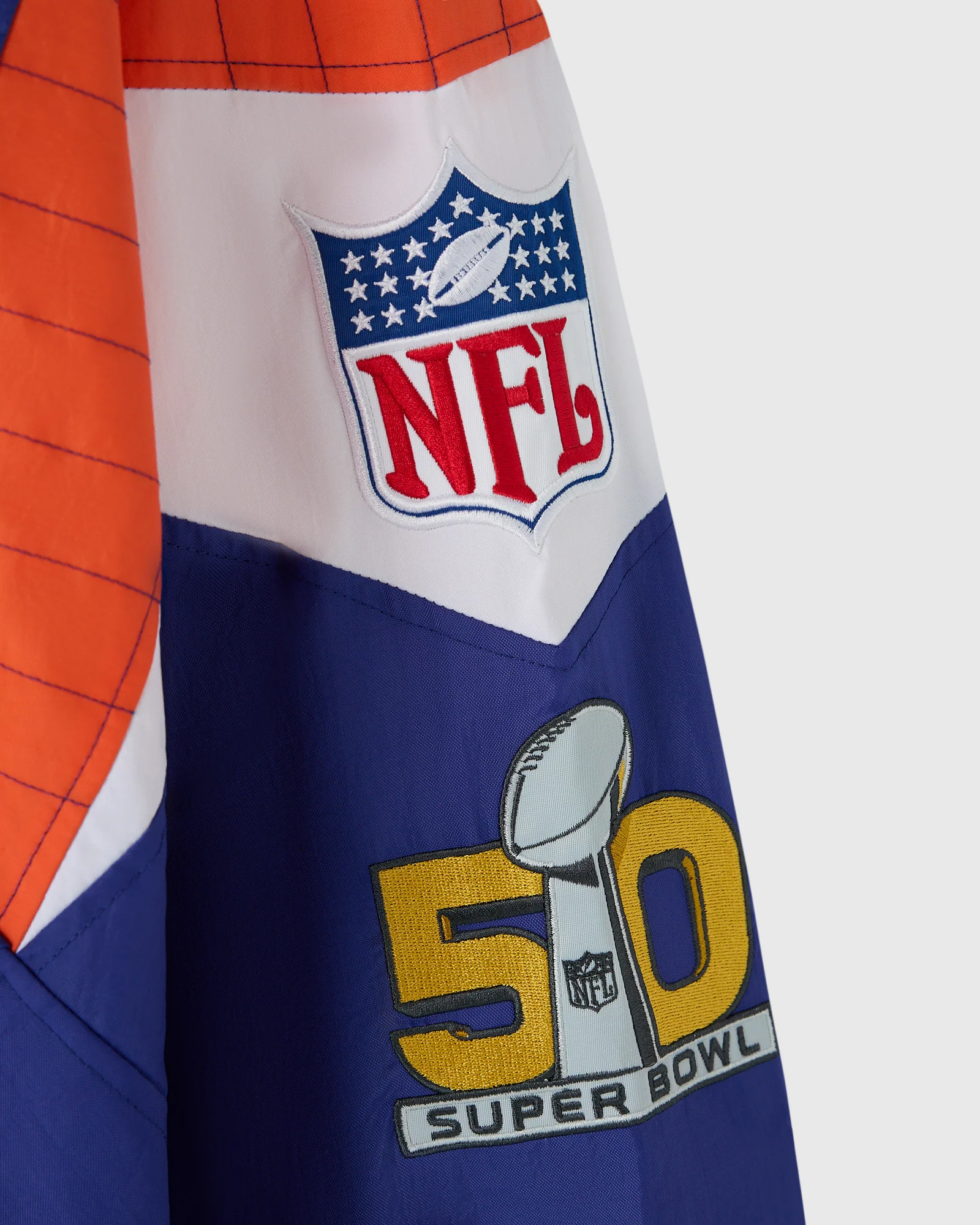 NFL STARTER Denver Broncos Pullover Jacket - Navy - Image 6