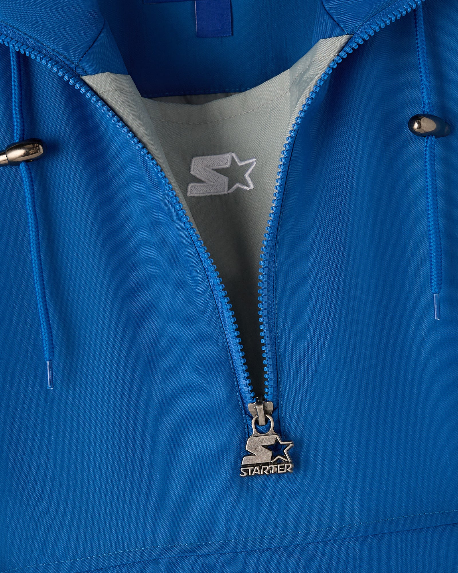 NFL STARTER Detroit Lions Pullover Jacket - Blue - Image 4