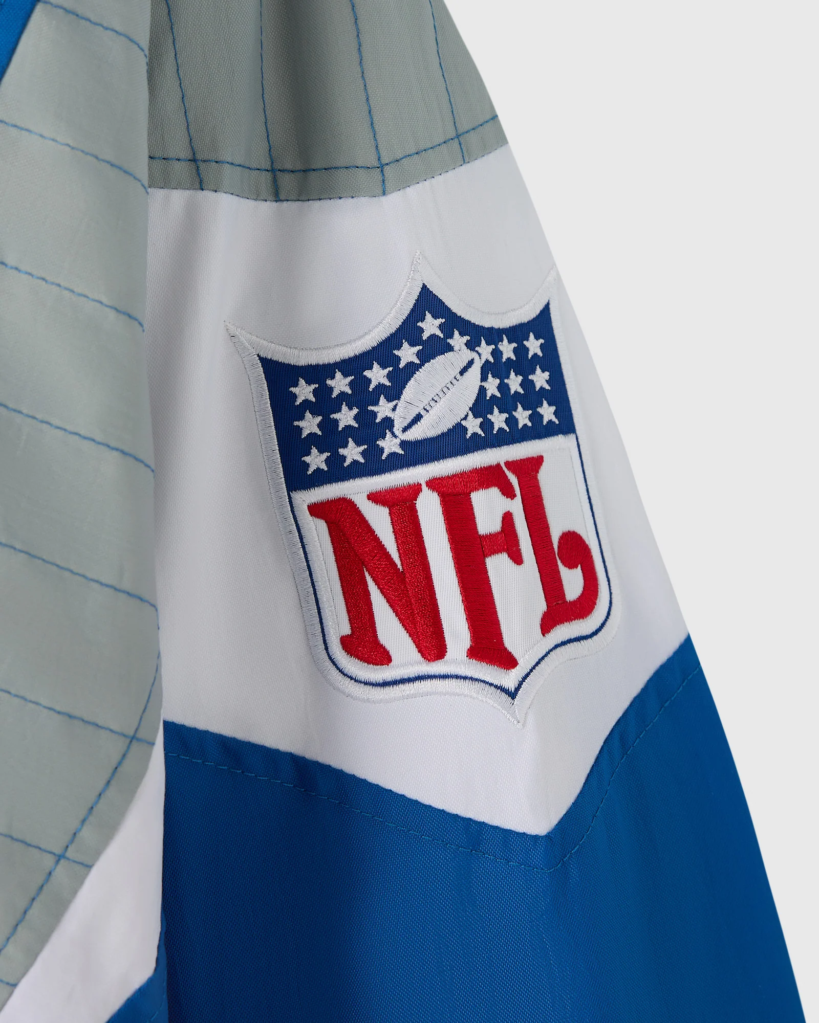 NFL STARTER Detroit Lions Pullover Jacket - Blue - Image 6