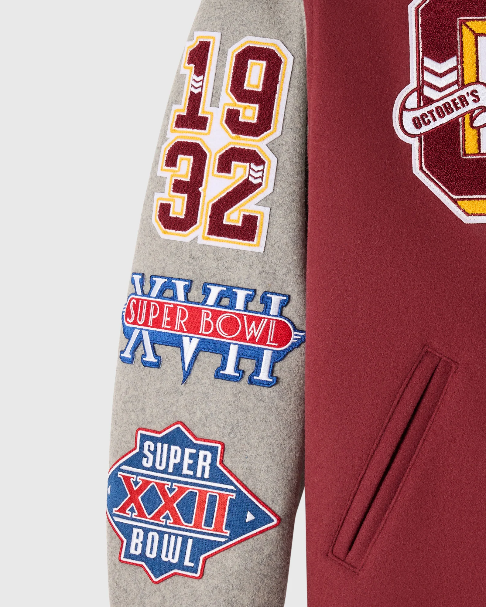 NFL Washington Commanders Varsity Jacket - Burgundy - Image 4