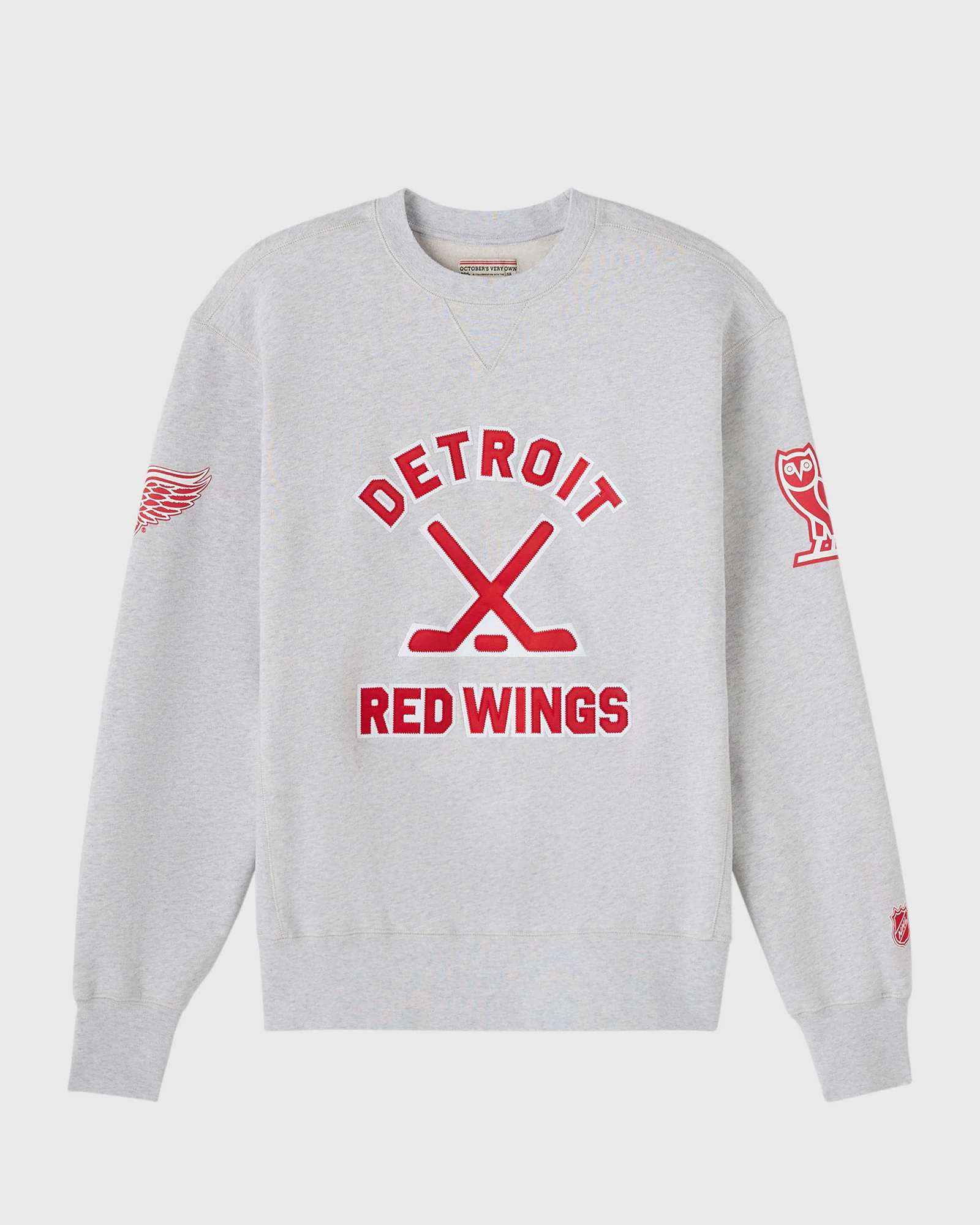 NHL Detroit Red Wings Crewneck - Ash Heather