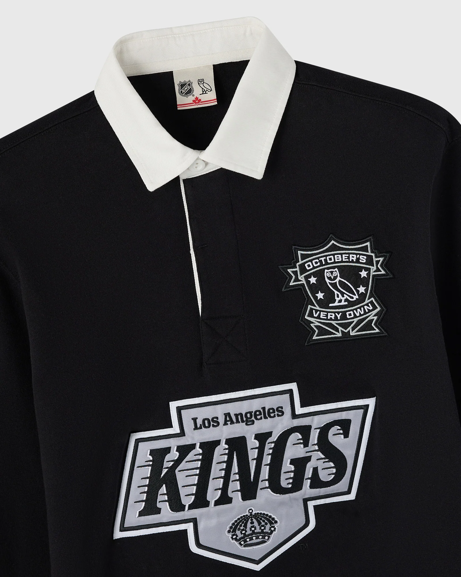 NHL Los Angeles Kings Rugby Polo - Black - Image 3