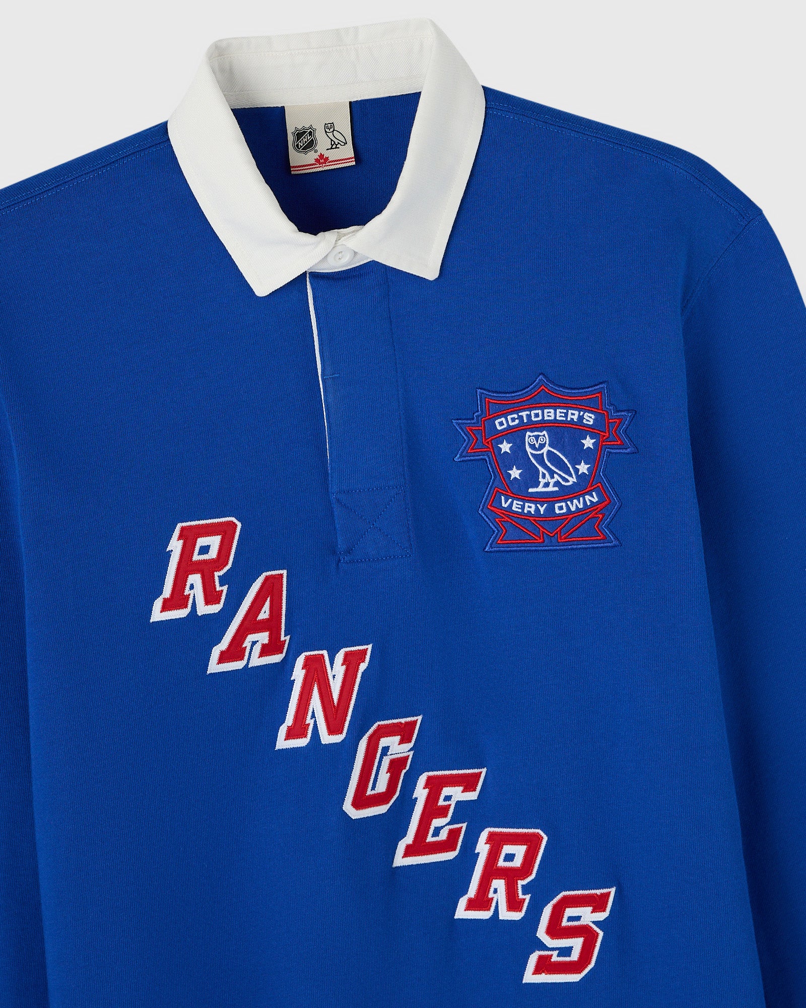 NHL New York Rangers Rugby Polo - Blue - Image 3
