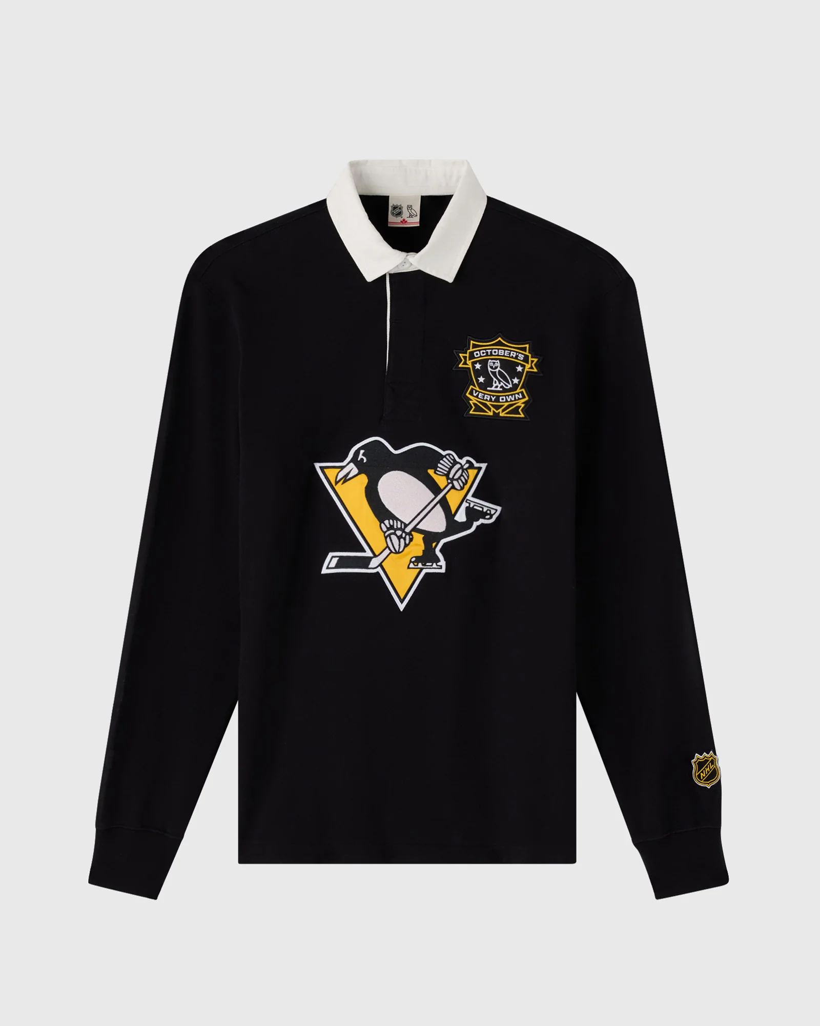 NHL Pittsburgh Penguins Rugby Polo - Black