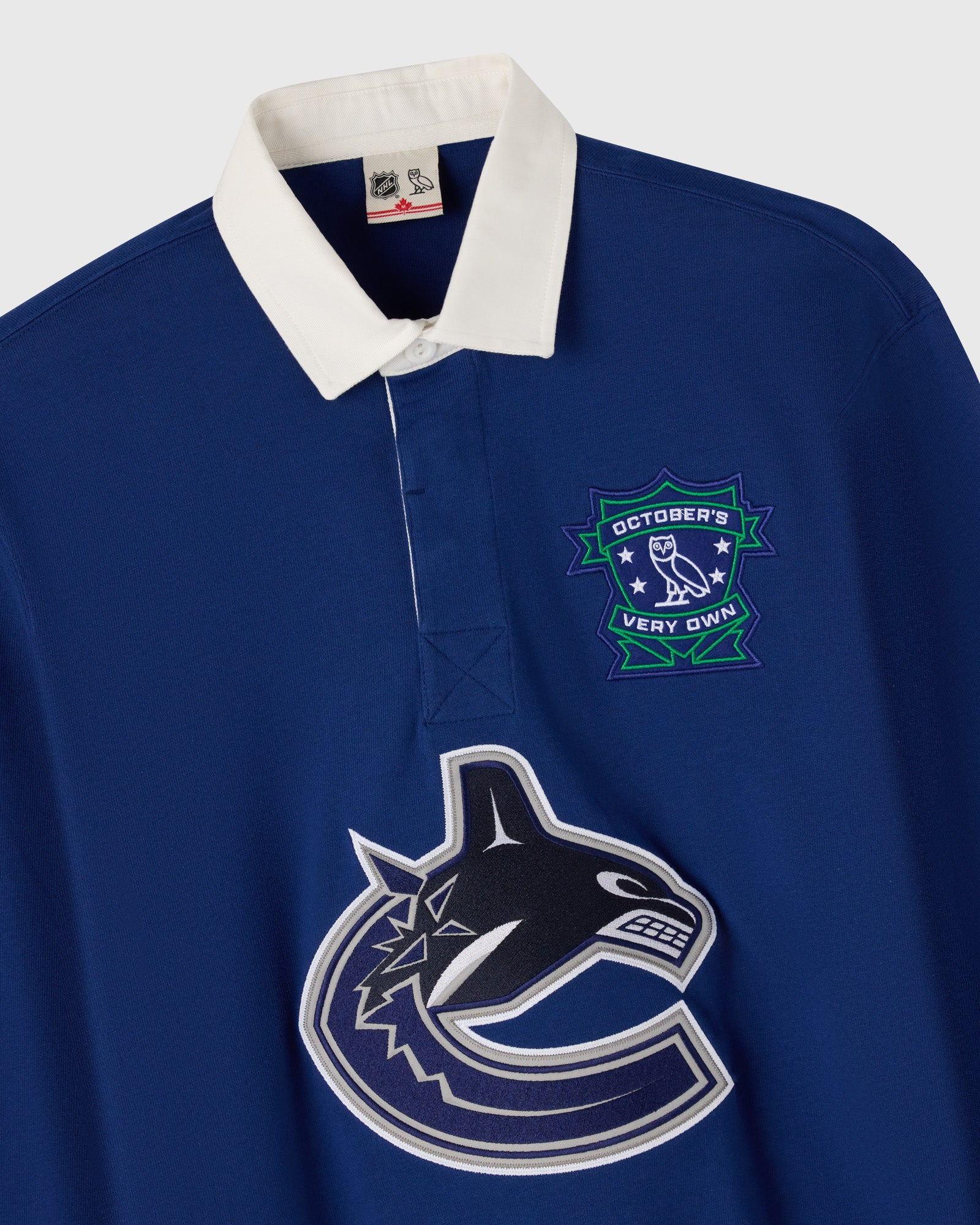 NHL Vancouver Canucks Rugby Polo - Blue - Image 3