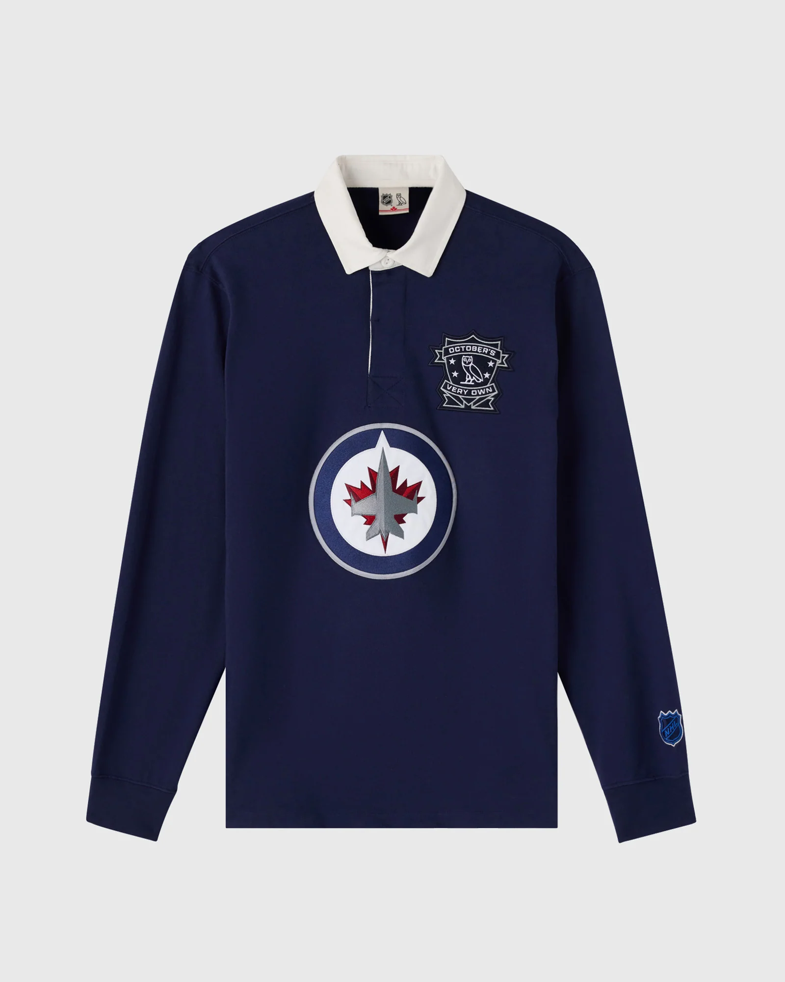 NHL Winnipeg Jets Rugby Polo - Navy