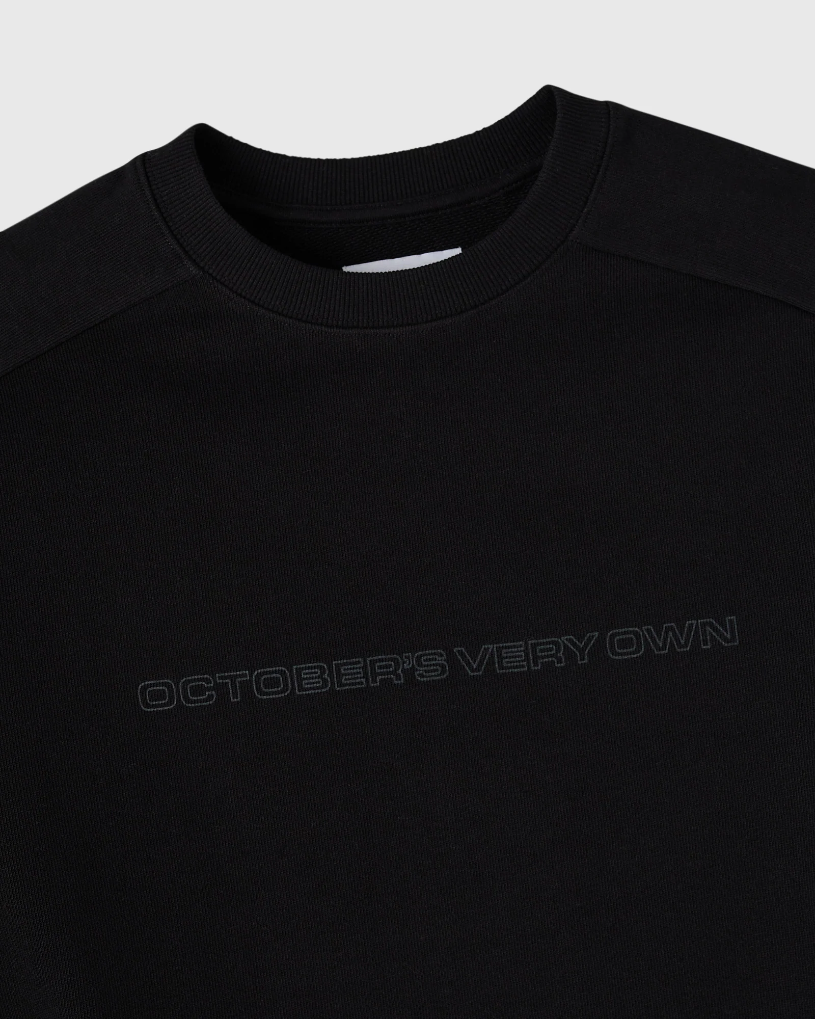 Nylon Overlay Crewneck - Black - Image 2