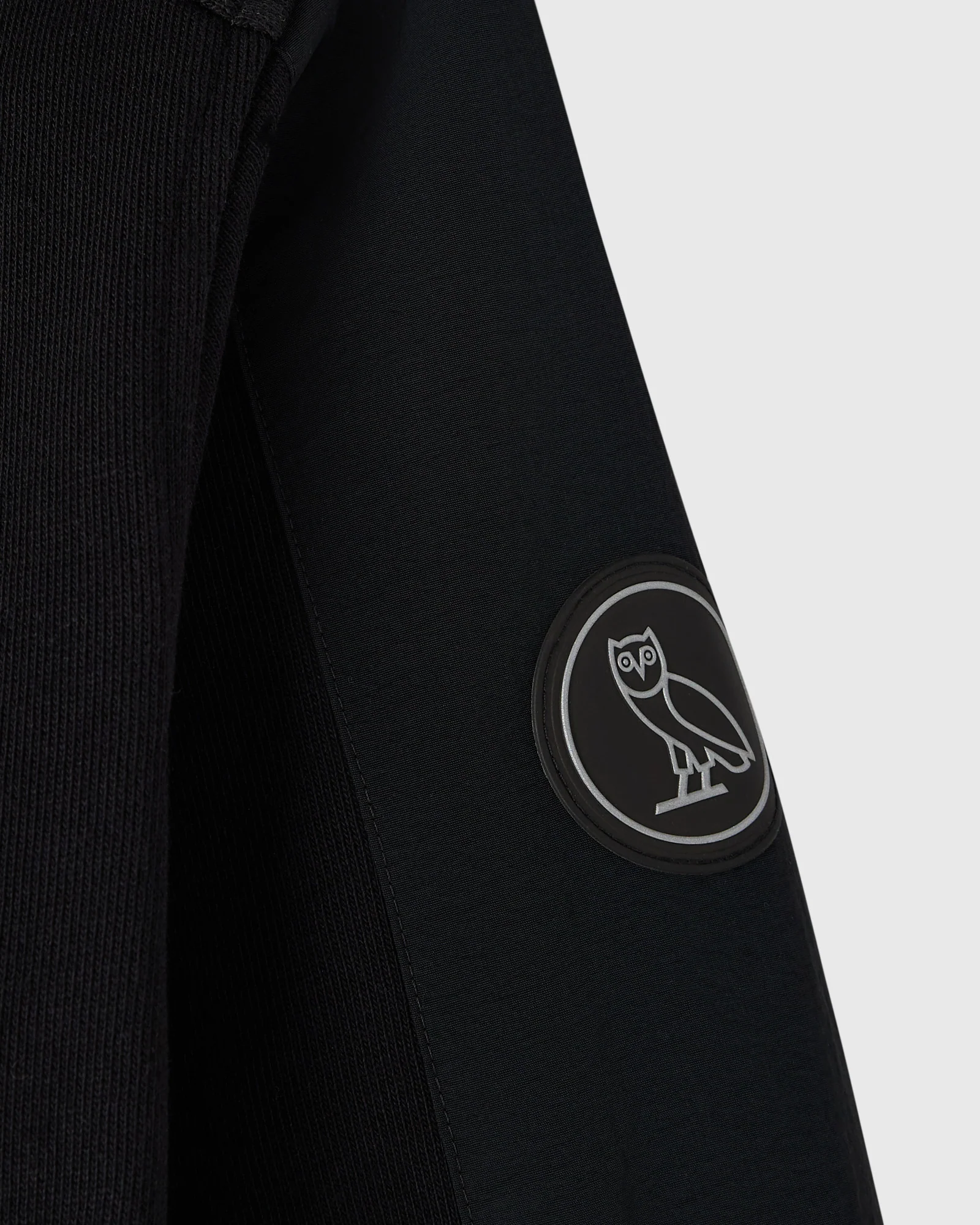 Nylon Overlay Crewneck - Black - Image 3