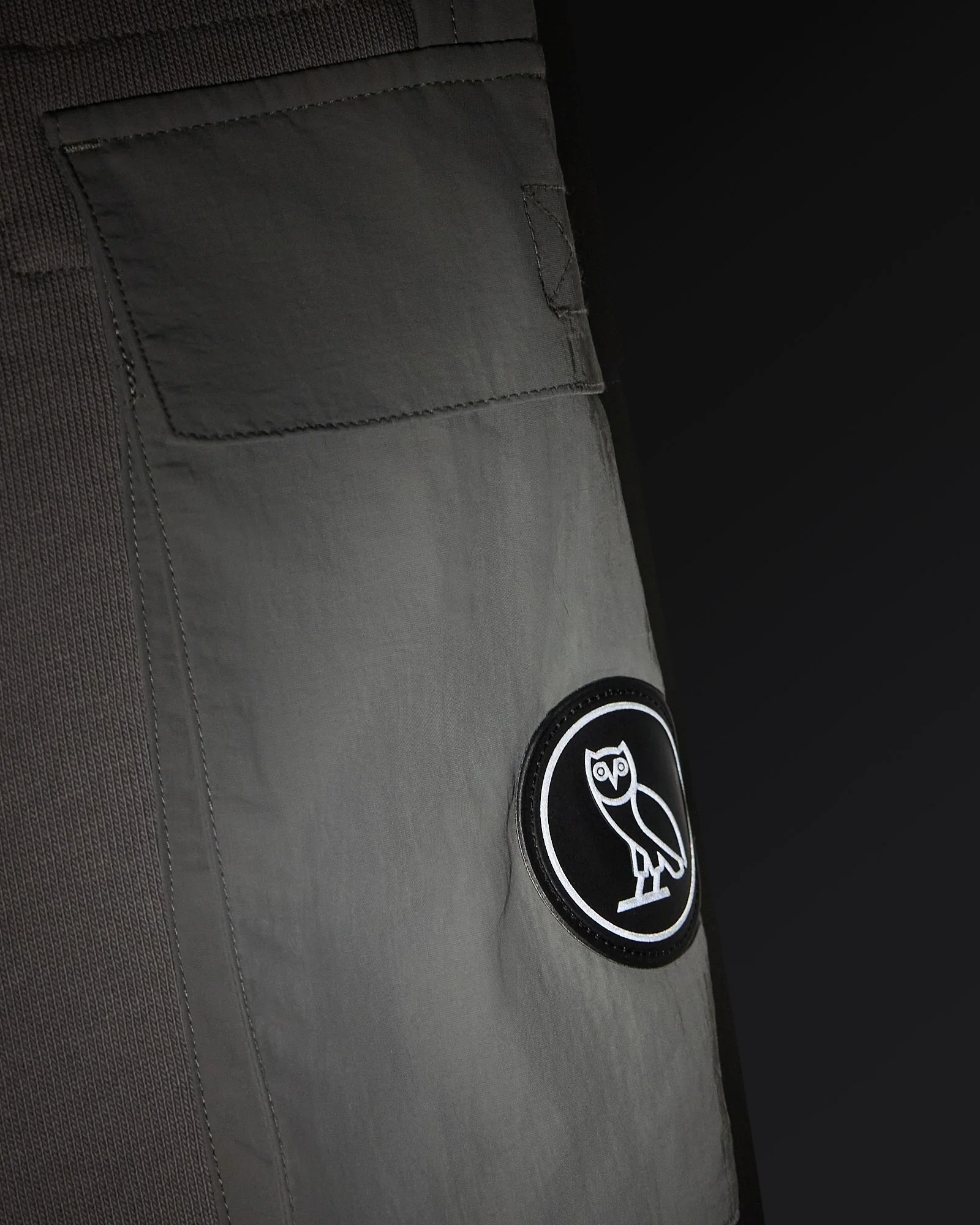 Nylon Overlay Sweatpant - Moon Rock - Image 4