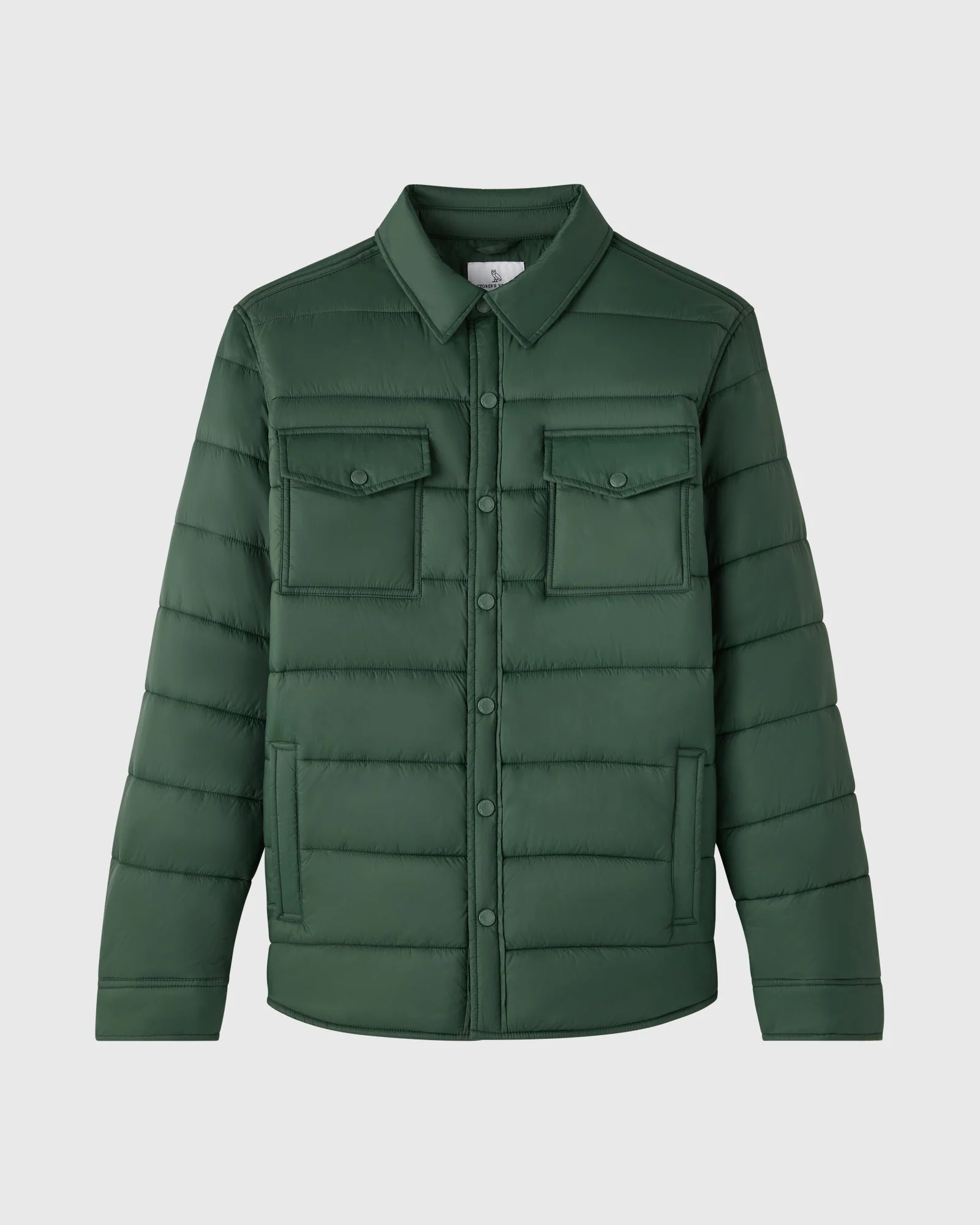 Nylon Quilted Shirt Jacket - Image 4