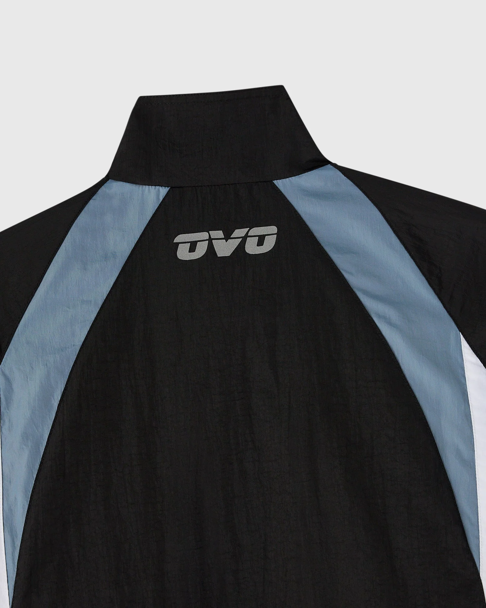 Nylon Track Jacket - Black - Image 9