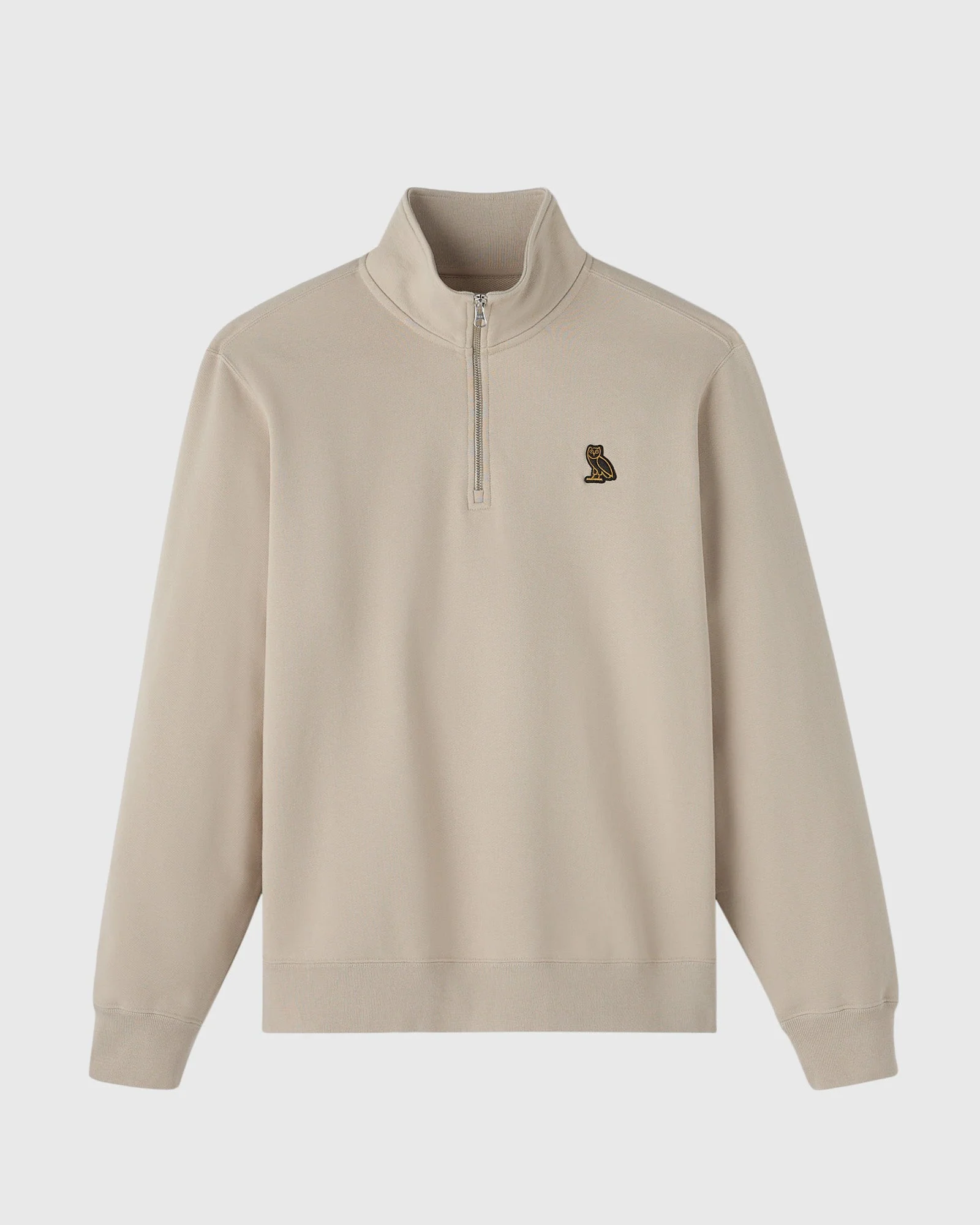Classic Quarter-Zip Mockneck Sweatshirt - Sandstone