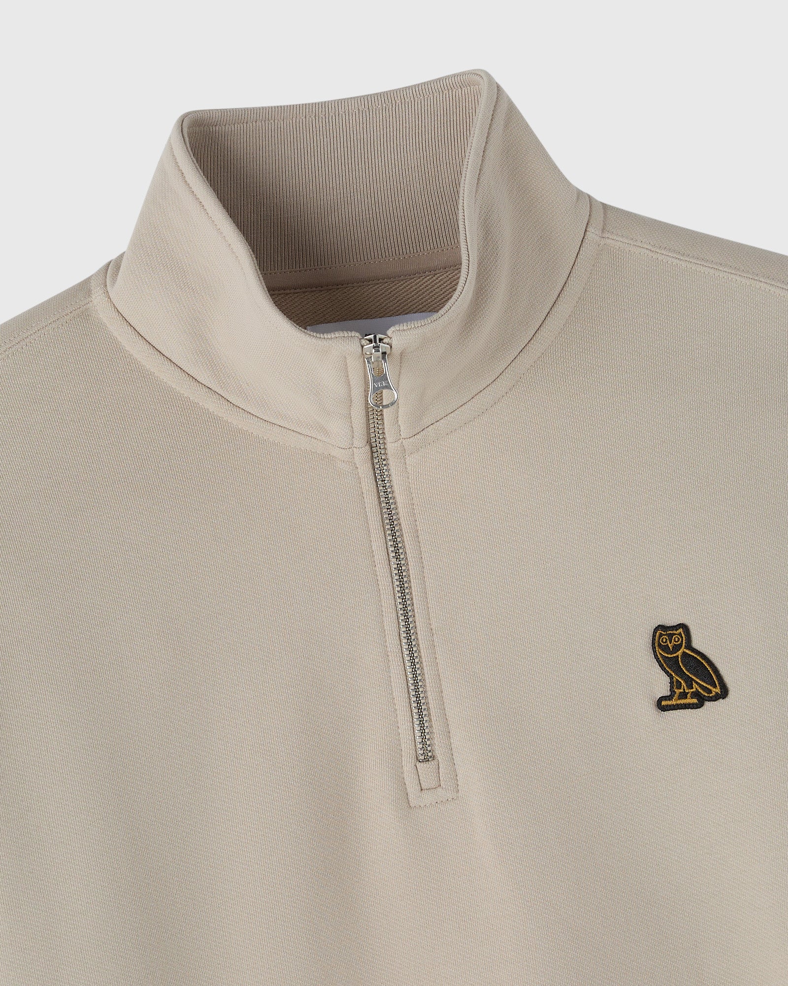 Classic Quarter-Zip Mockneck Sweatshirt - Sandstone - Image 2