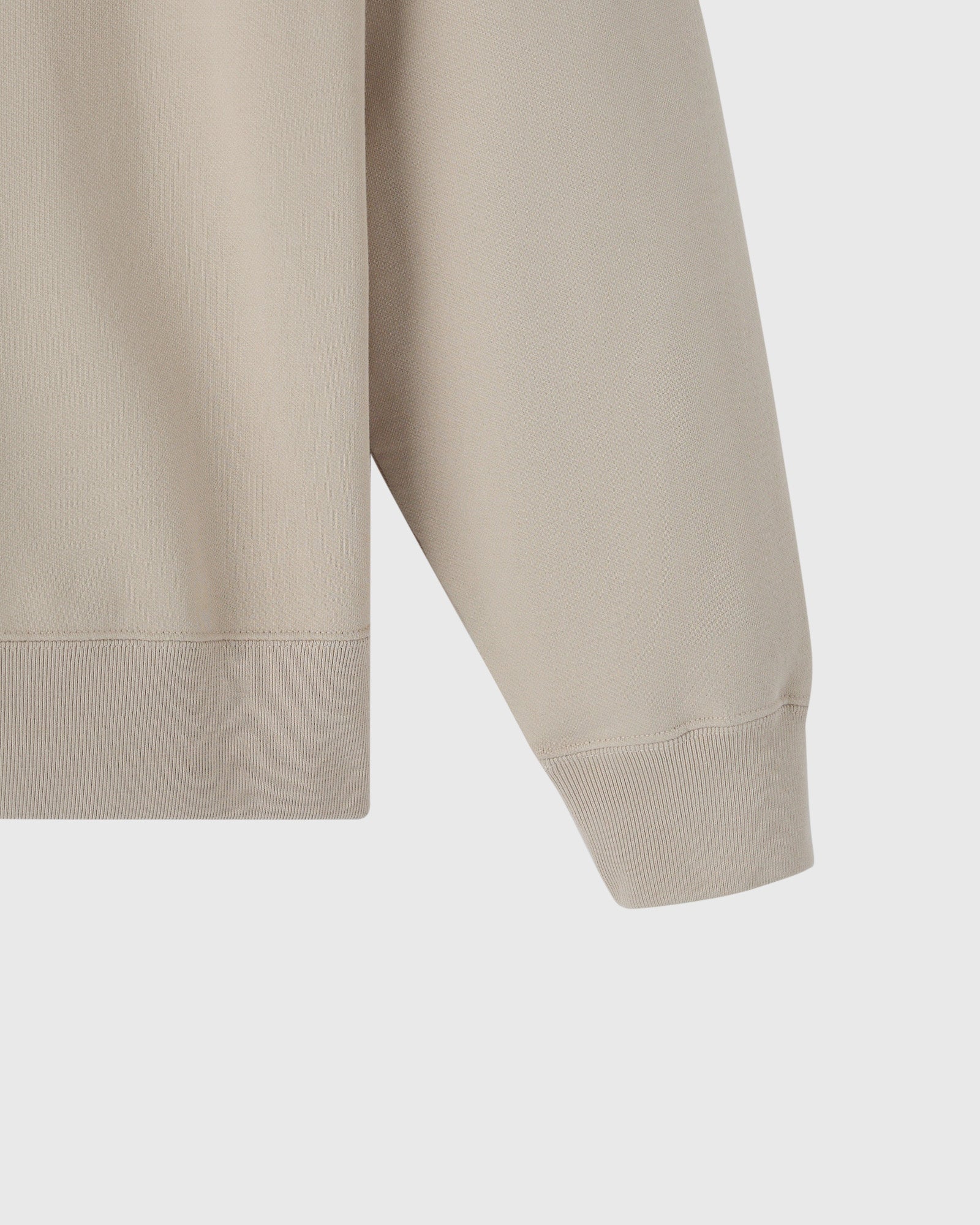 Classic Quarter-Zip Mockneck Sweatshirt - Sandstone - Image 3