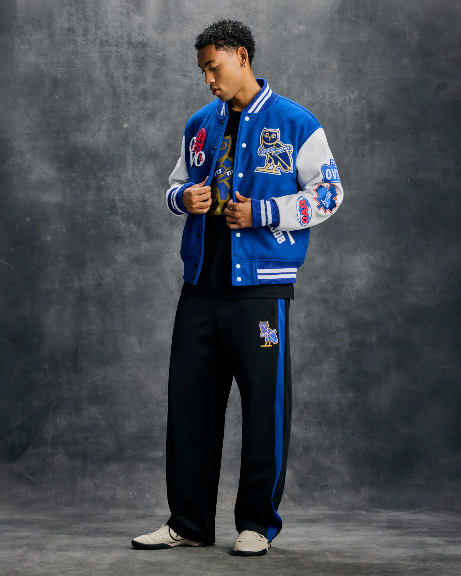Chelsea FC Varsity Jacket - Blue - Image 3