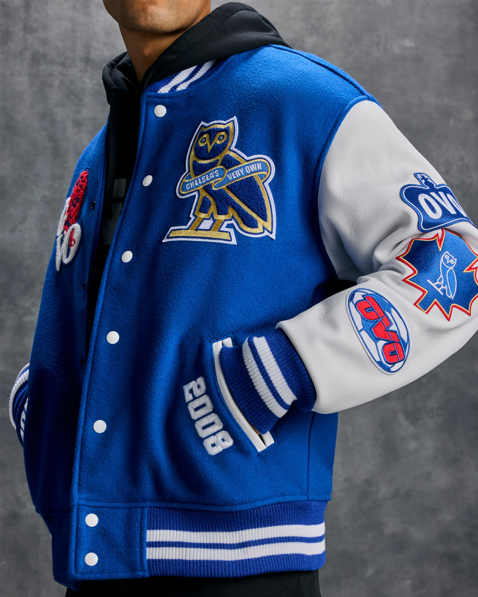 Chelsea FC Varsity Jacket - Blue - Image 6