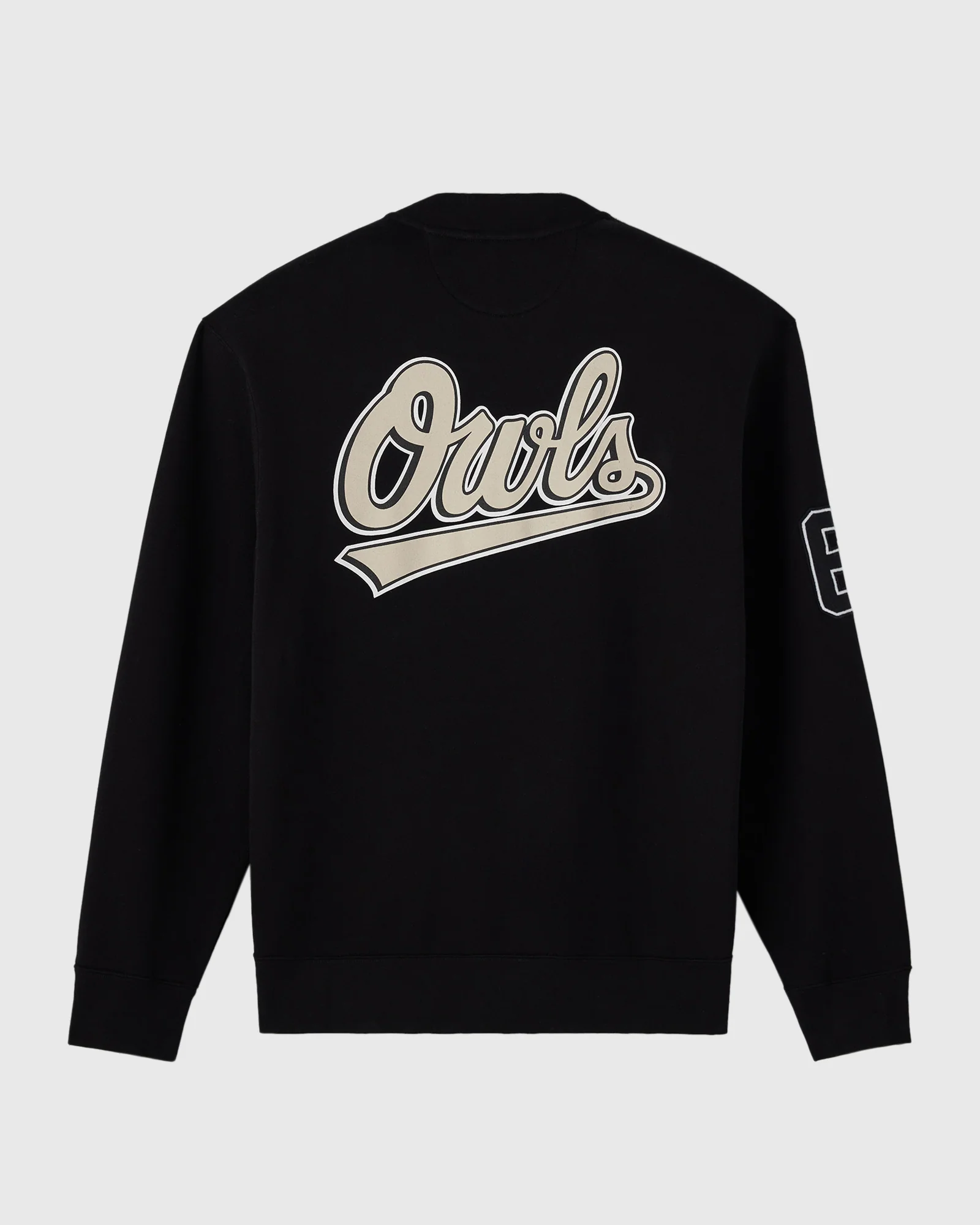 Owls Varsity Fleece Cardigan - Black - Image 5