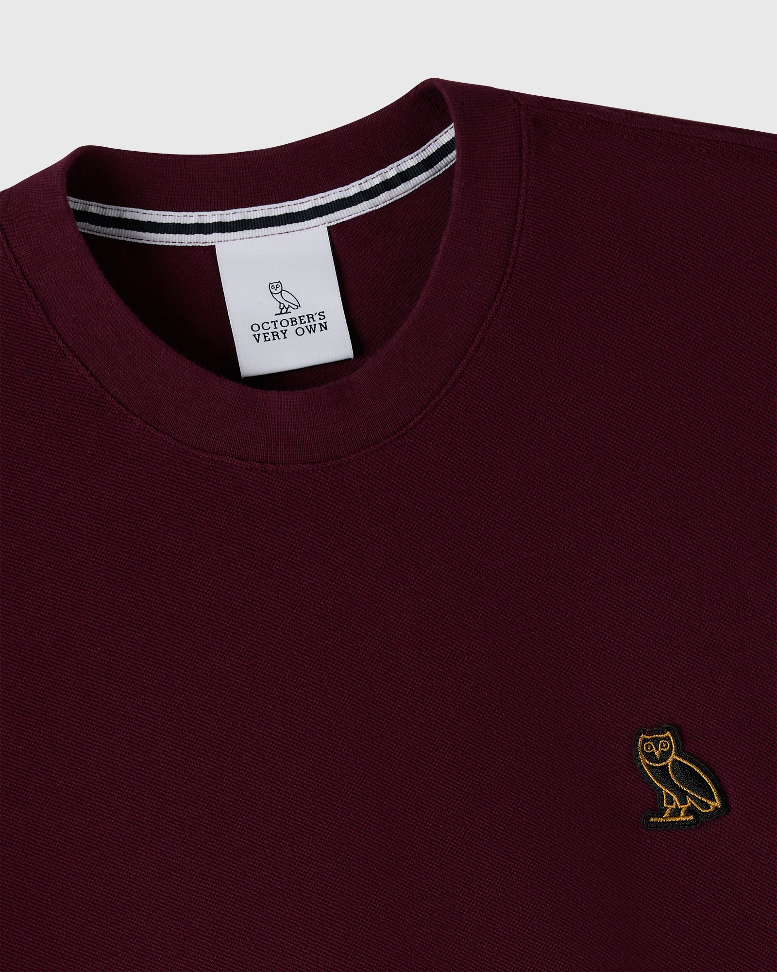 Piqué Tee - Bordeaux - Image 2