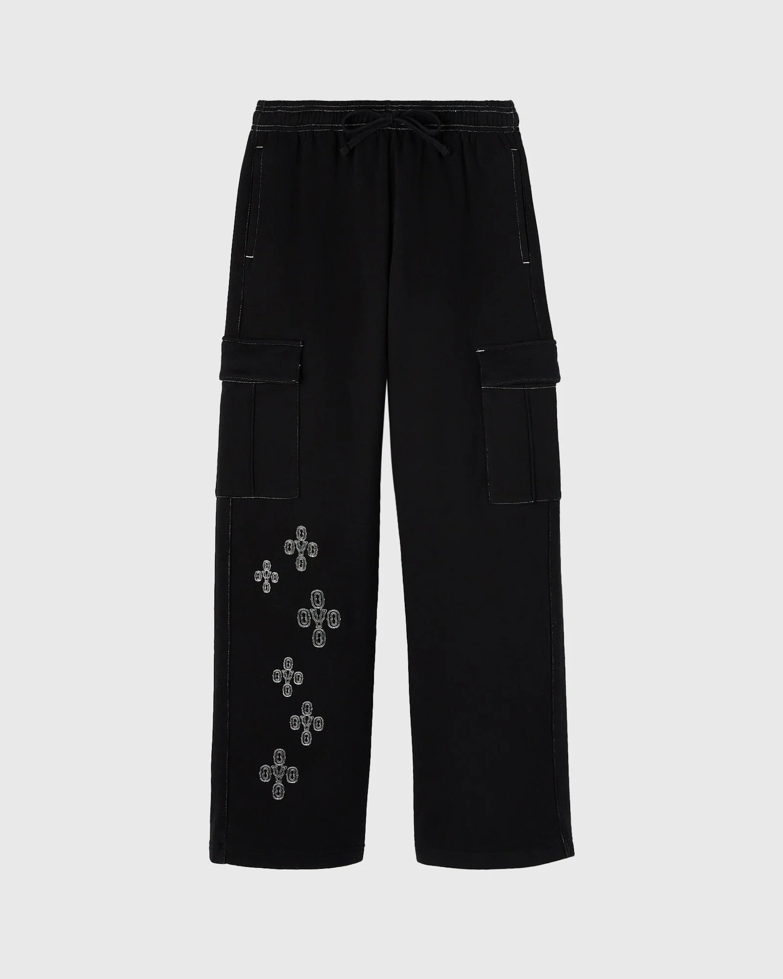 Pom Pom Contrast-Stitch Cargo Pant - Image 2