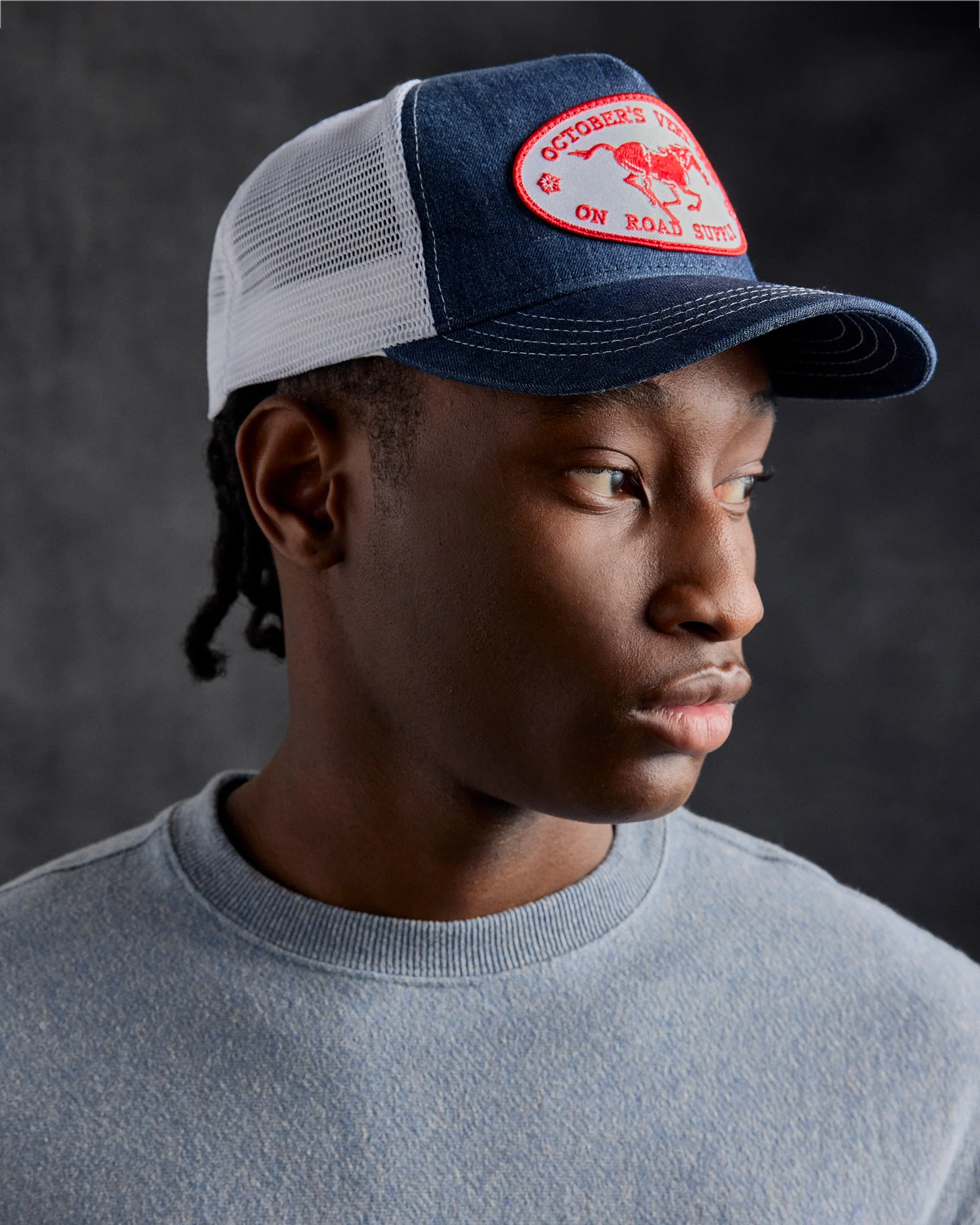 Ranch Denim Trucker Hat - Indigo - Image 2