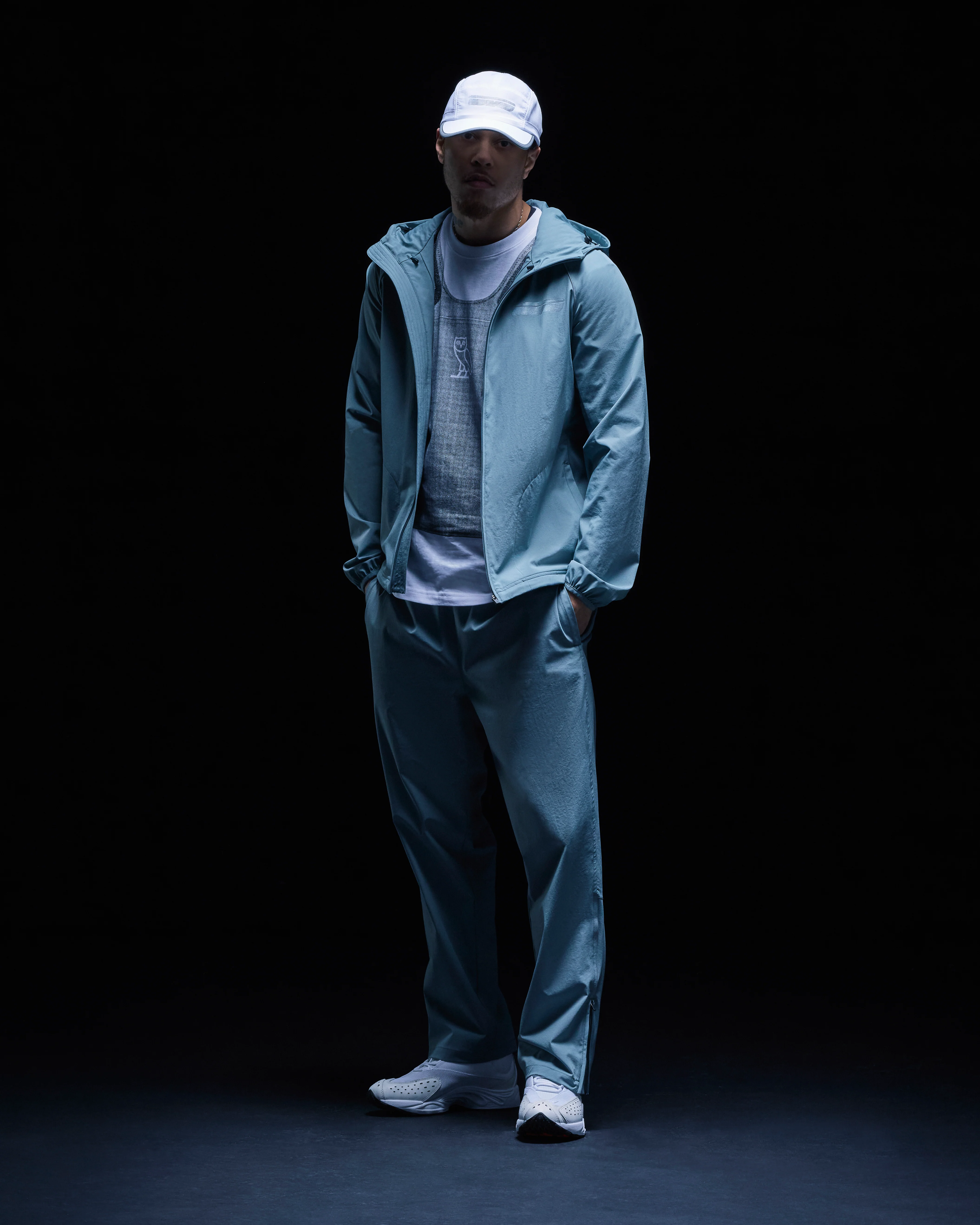 Nylon Running Jacket - Light Teal - Image 2