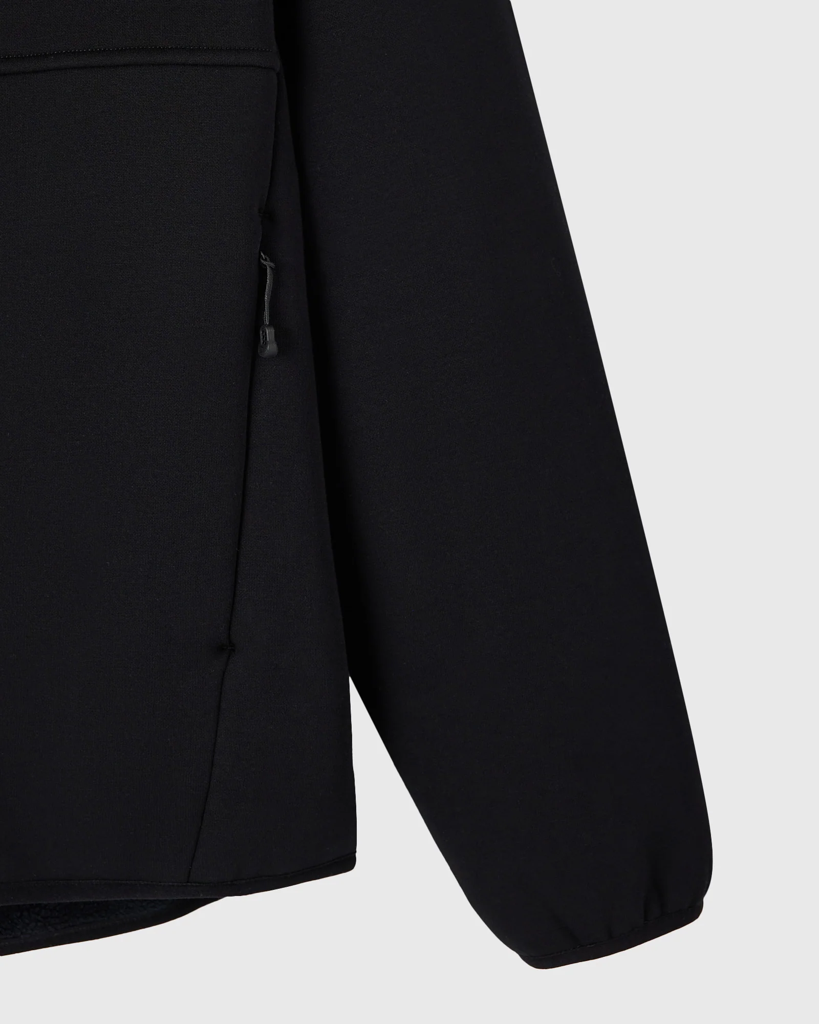 Technical Fleece Mockneck Zip-Up - Black - Image 6