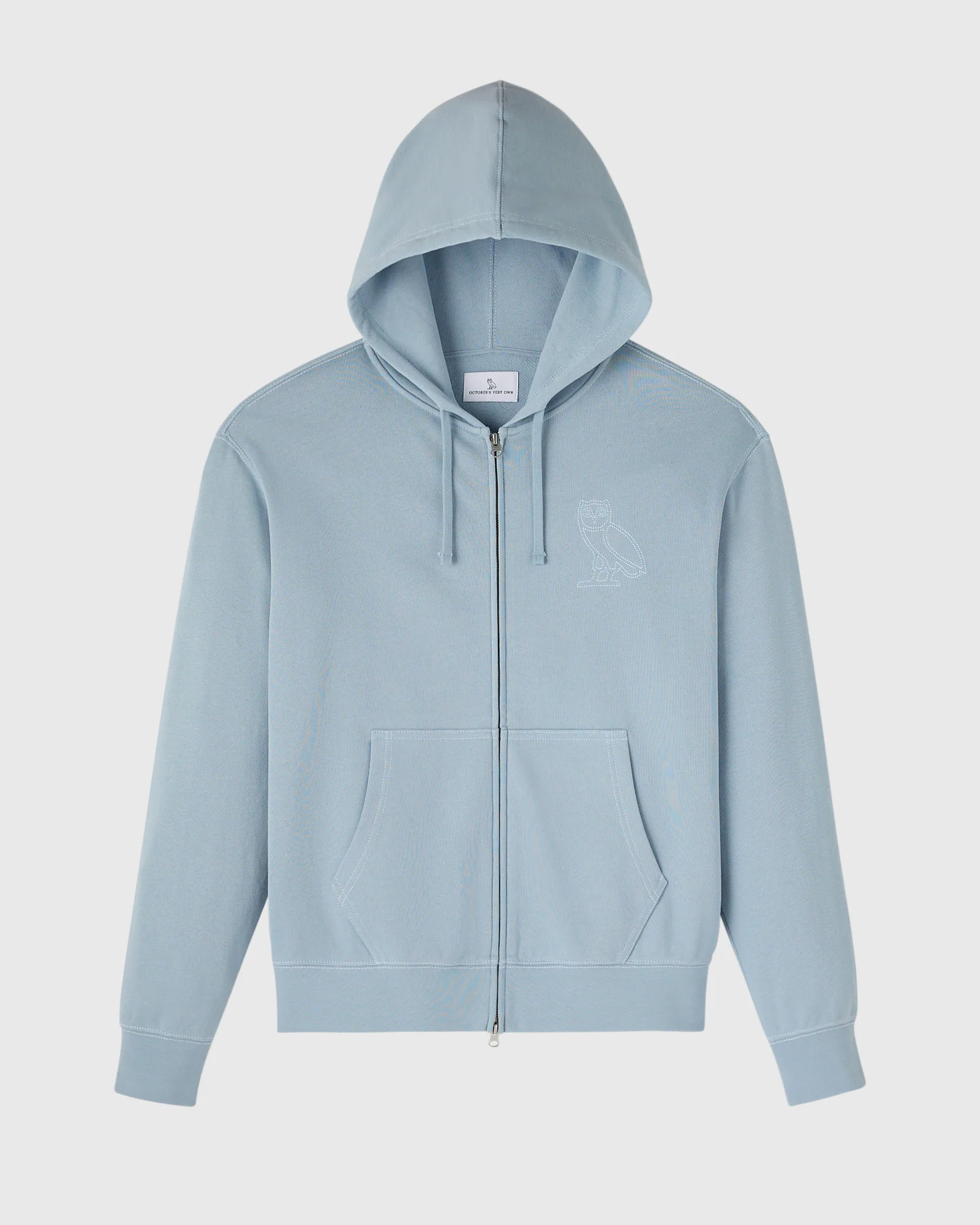 Tonal Stitch Full-Zip Hoodie