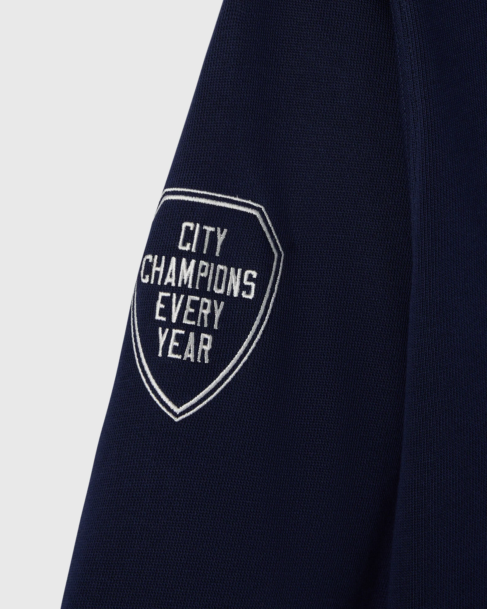 Varsity O Quarter-Zip Hoodie - Navy - Image 7
