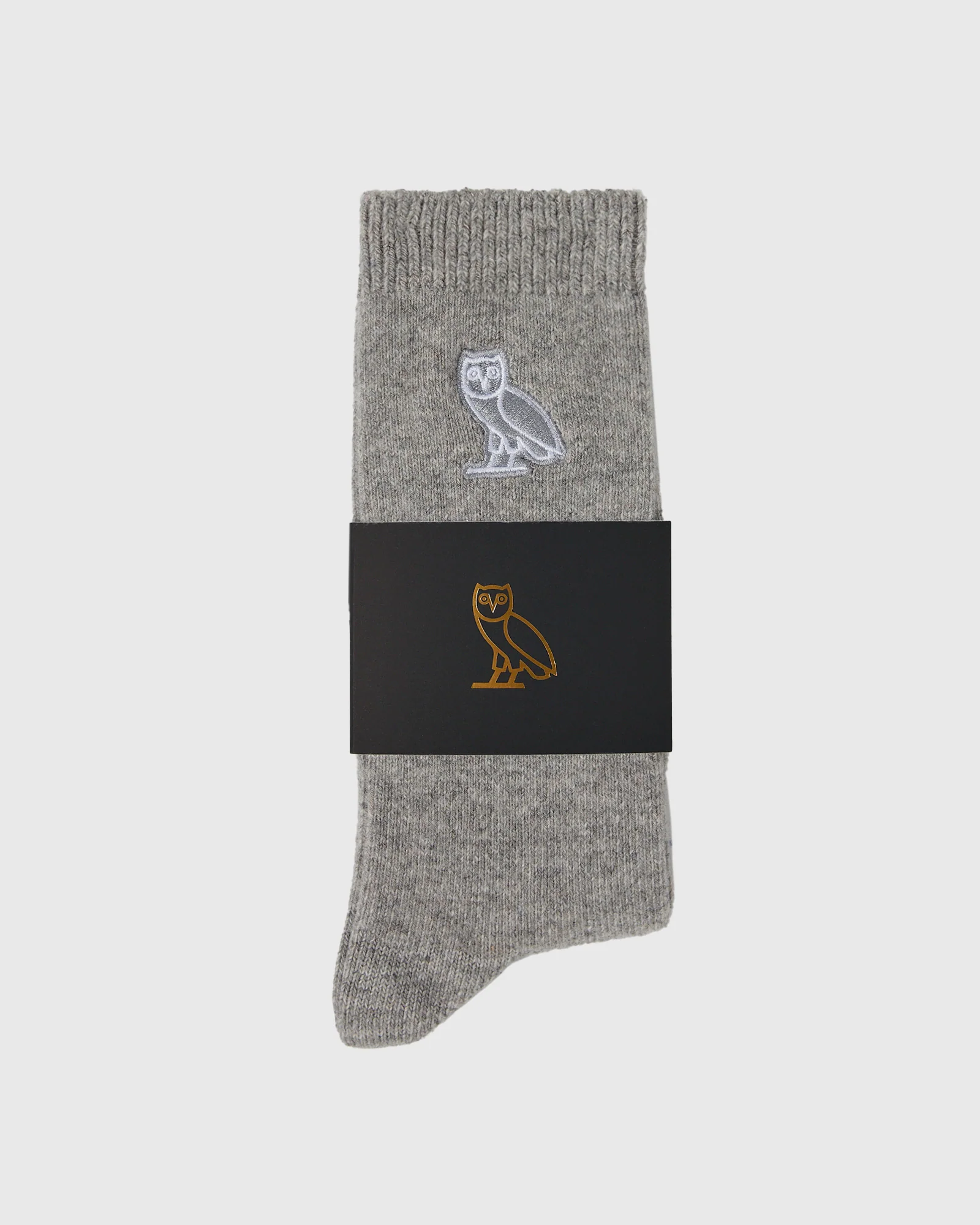 Wool Blend Crew Sock - Heather Grey - Image 2